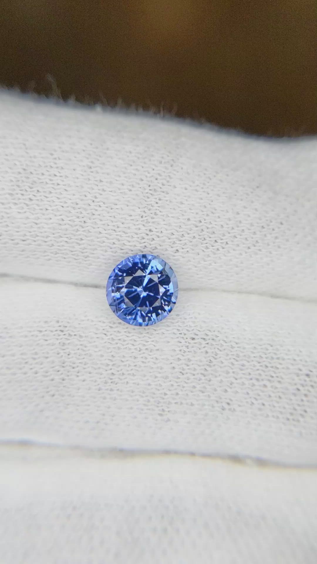 1.52 Ct. Blue Sapphire from Ceylon (Sri Lanka) Size Video