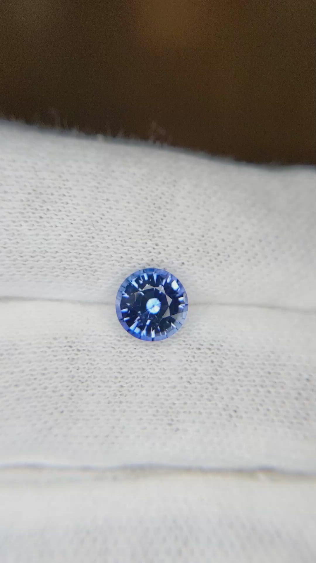 1.61 Ct. Blue Sapphire from Ceylon (Sri Lanka) Size Video