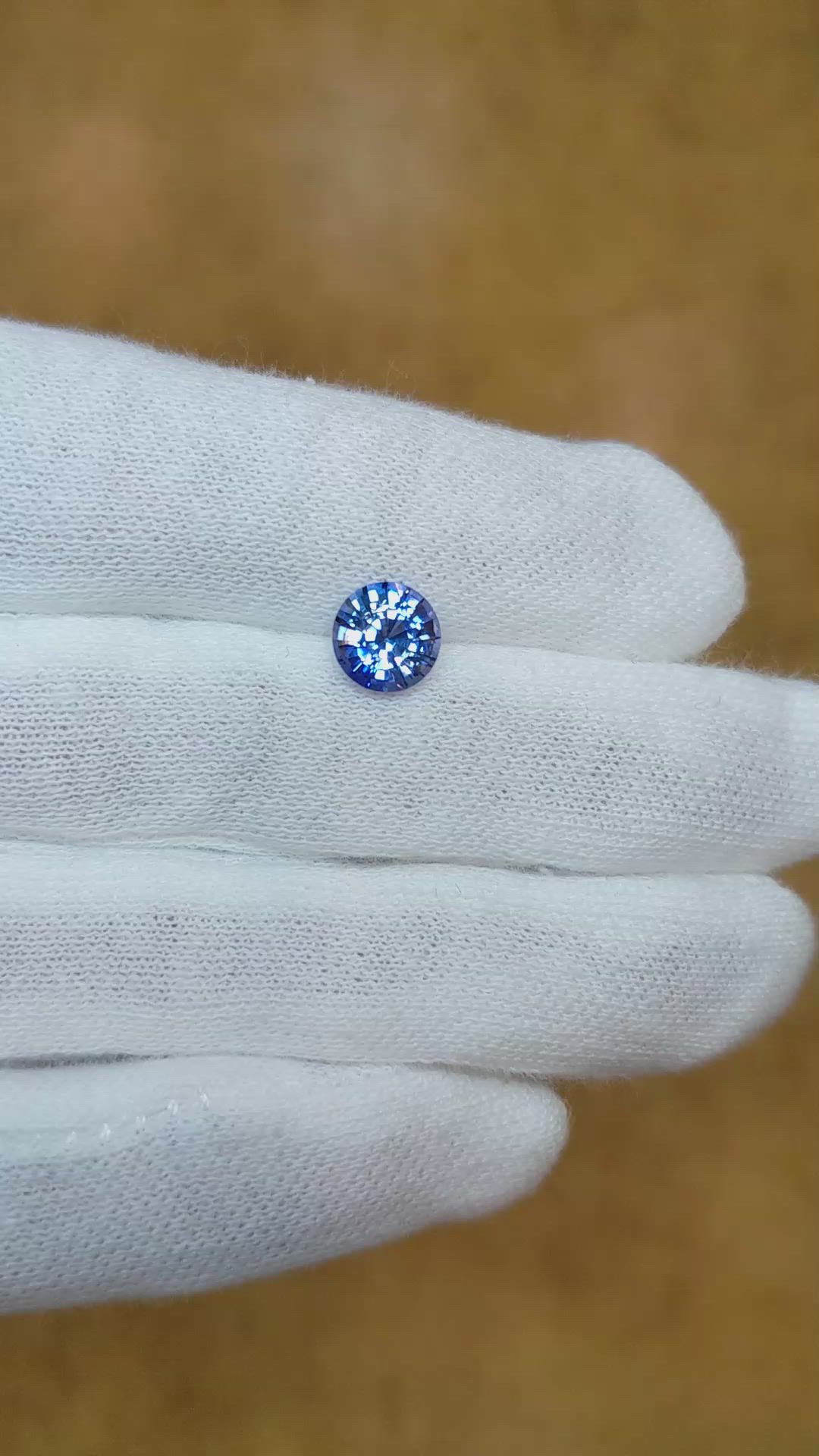 1.61 Ct. Blue Sapphire from Ceylon (Sri Lanka) Size Video