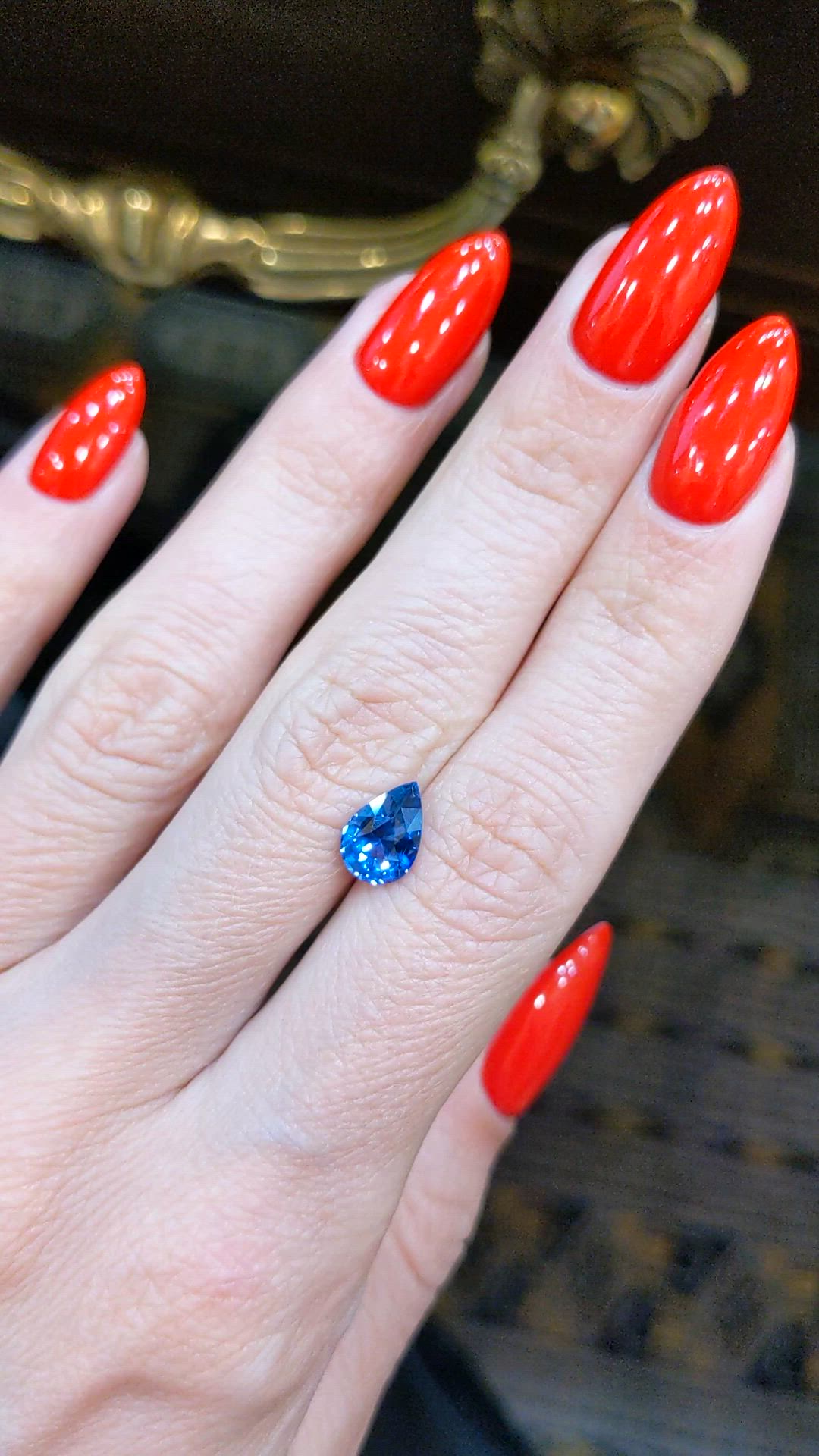 1.75 Ct. Blue Sapphire from Ceylon (Sri Lanka) Size Video