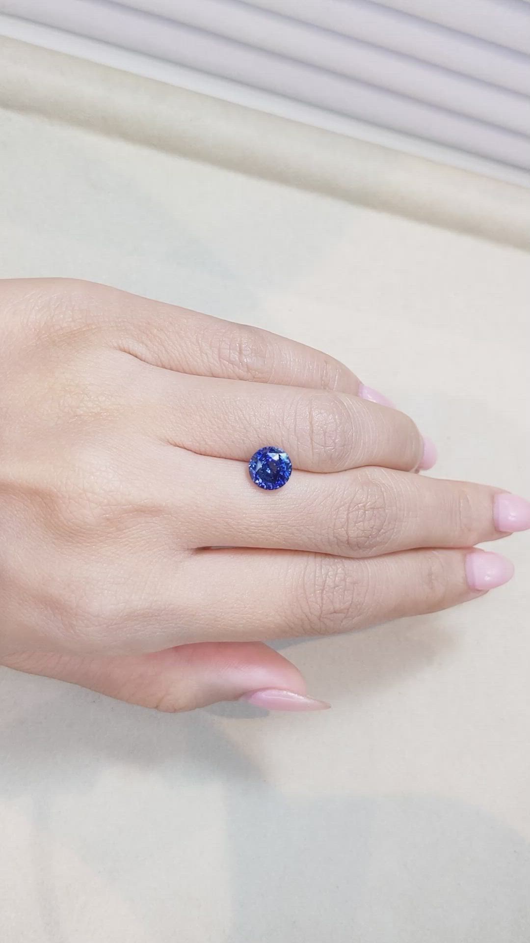 3.16 Ct. Blue Sapphire from Madagascar Size Video