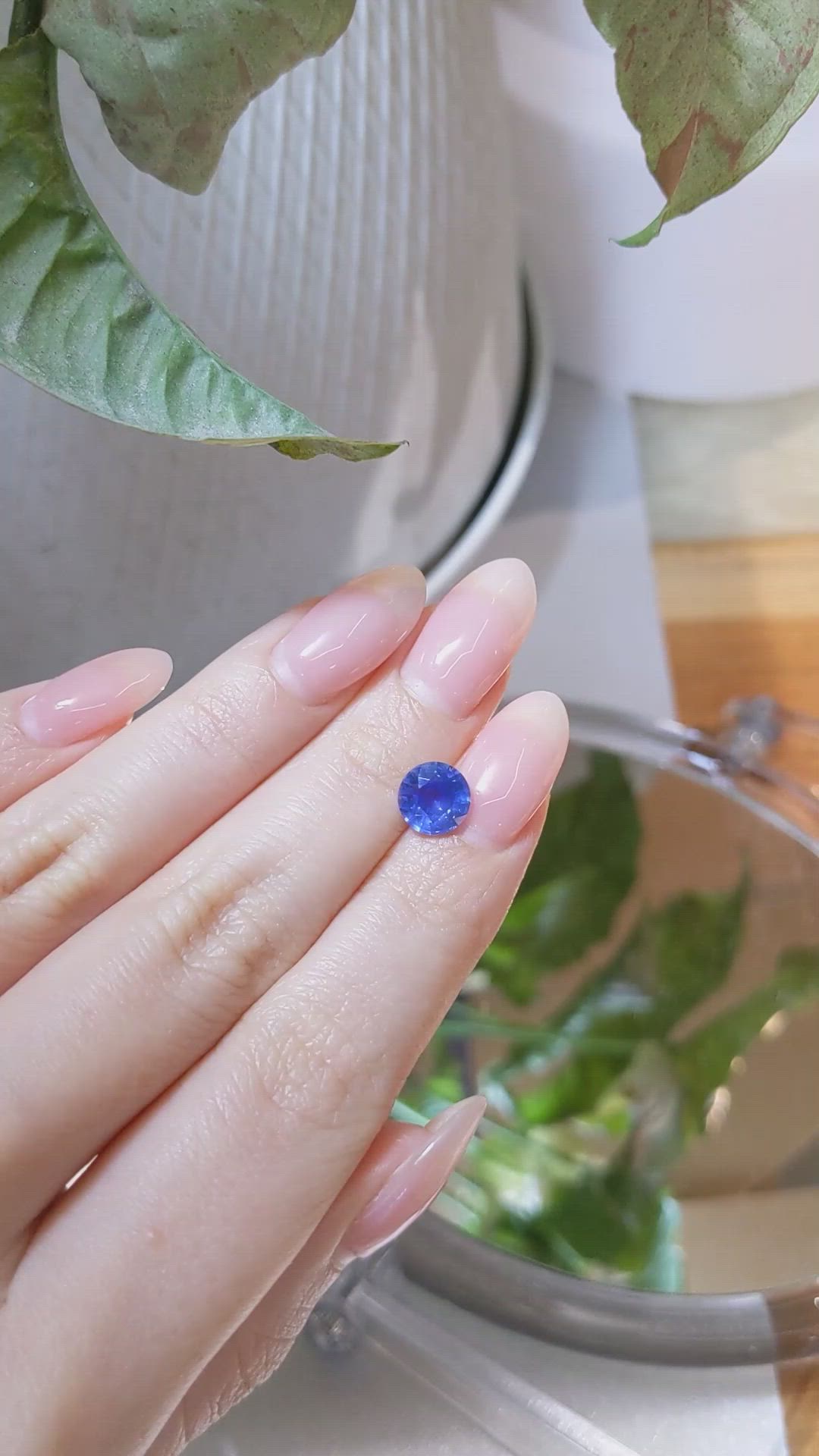 2.12 Ct. Blue Sapphire from Ceylon (Sri Lanka) Size Video