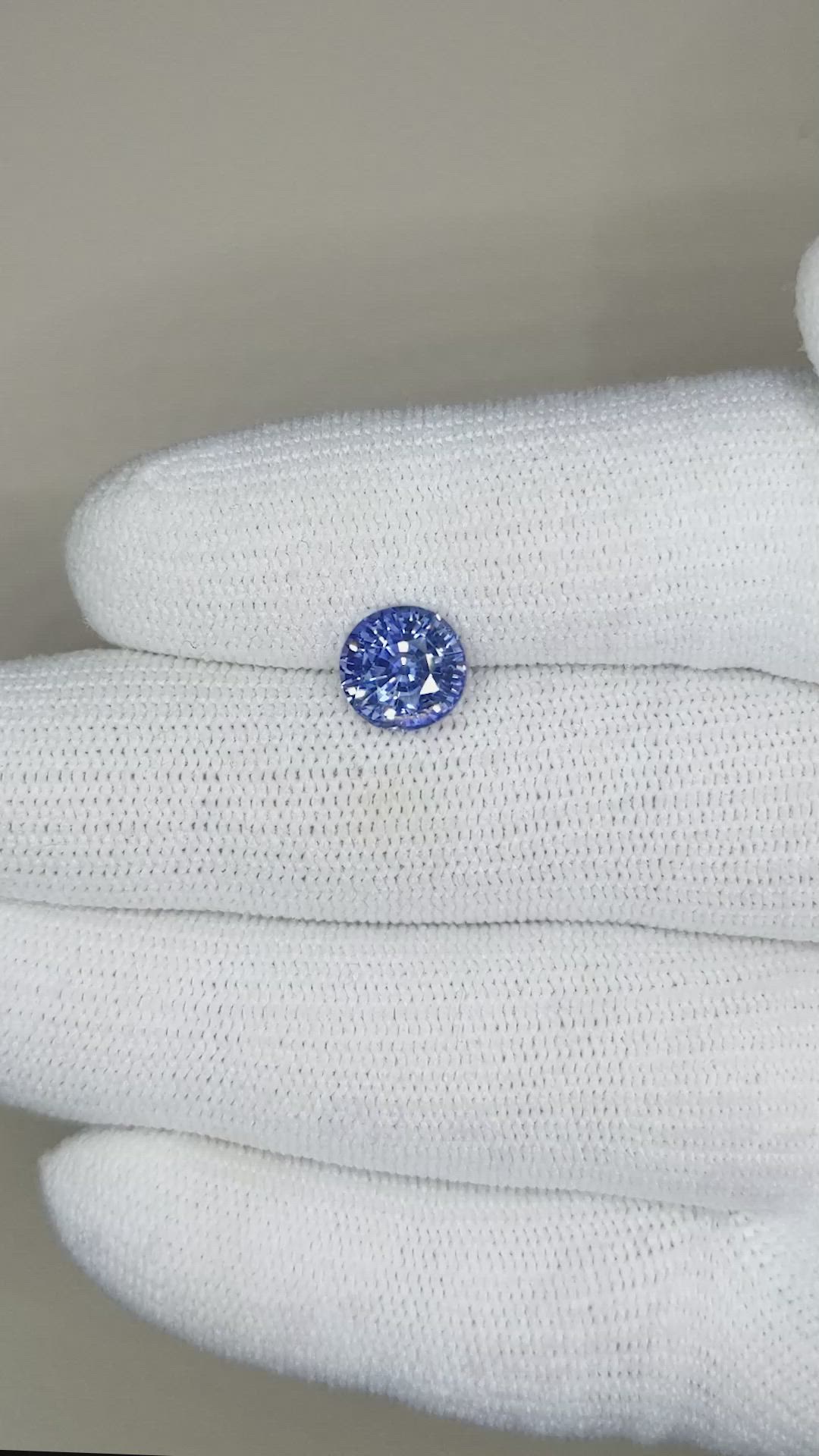 2.77 Ct. Blue Sapphire from Ceylon (Sri Lanka) Size Video