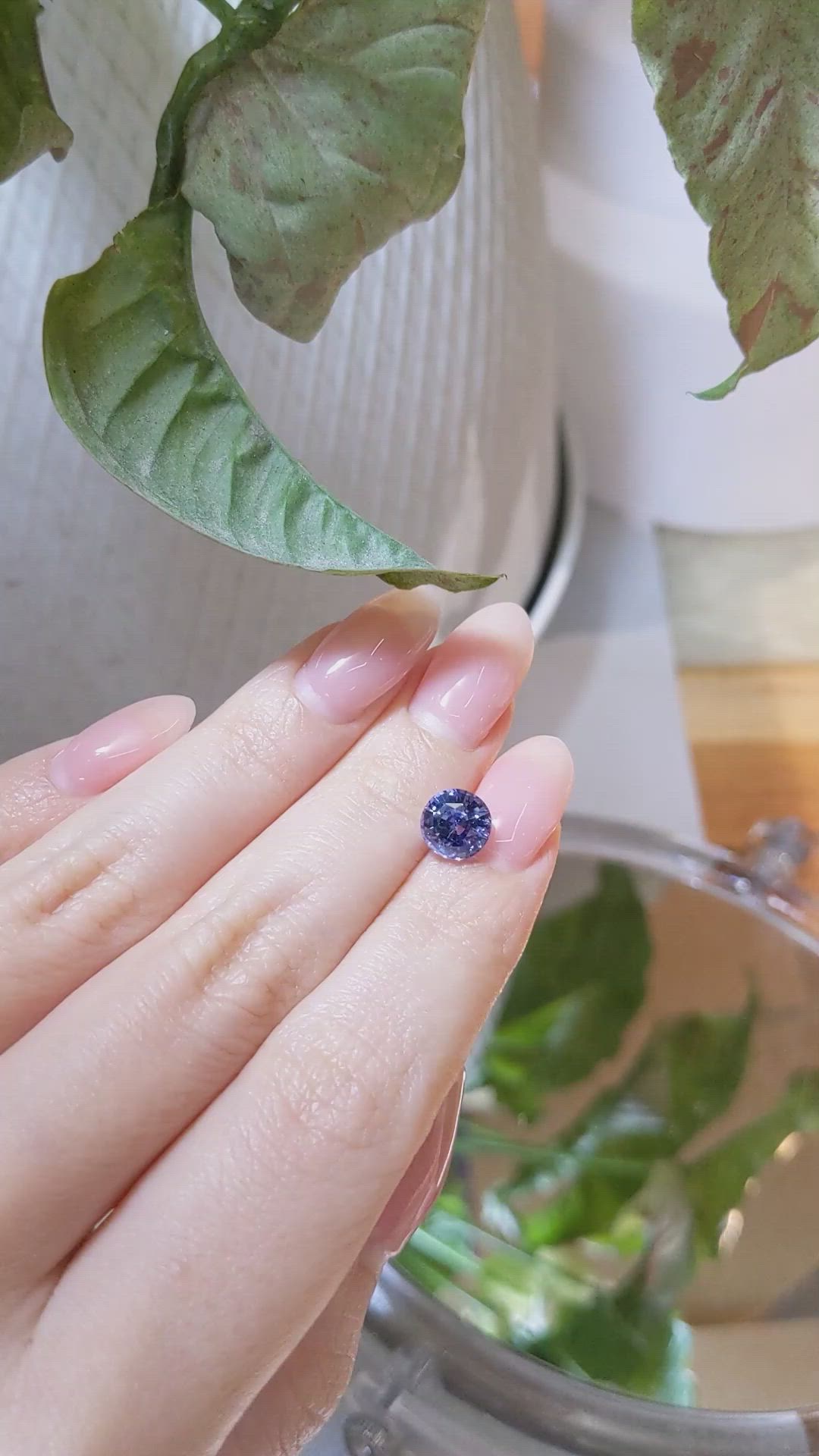 2.77 Ct. Blue Sapphire from Ceylon (Sri Lanka) Size Video