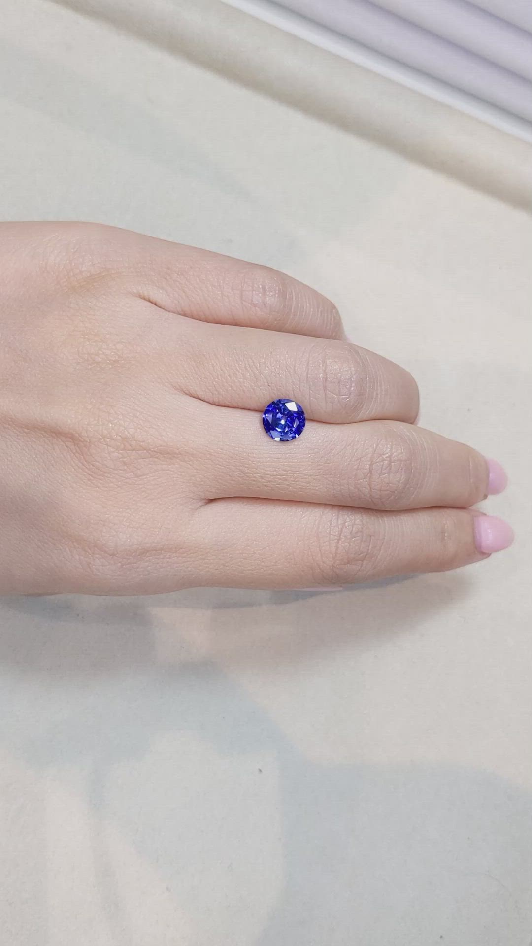 1.96 Ct. Blue Sapphire from Madagascar Size Video