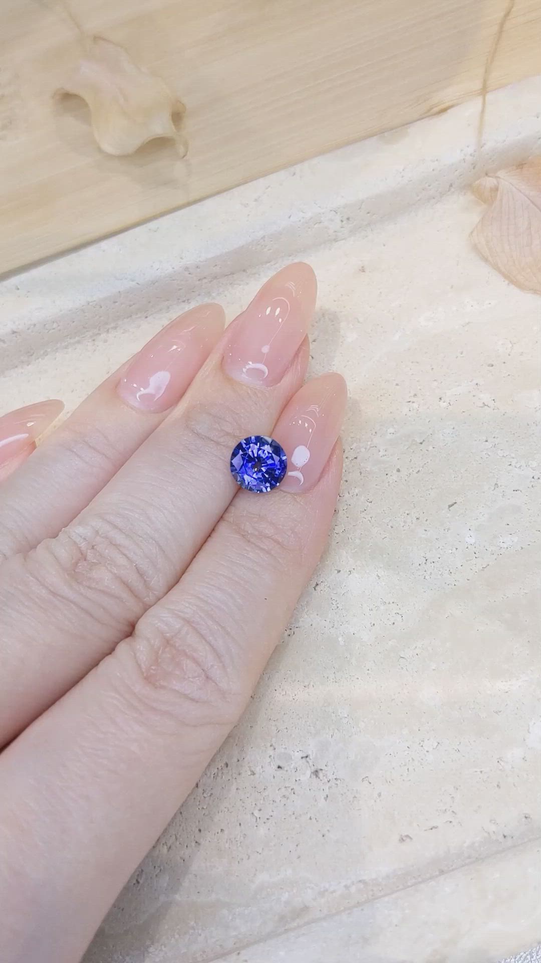 1.96 Ct. Blue Sapphire from Madagascar Size Video