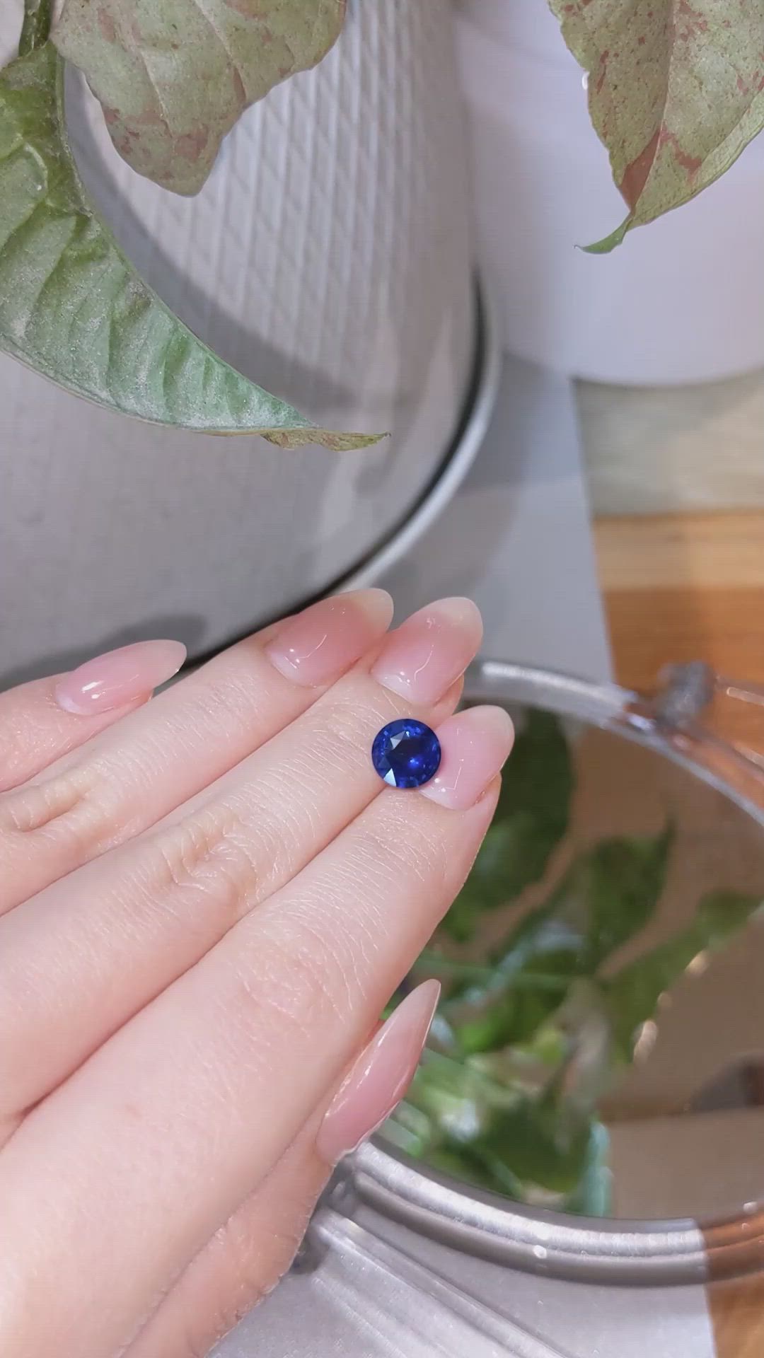 2.18 Ct. Blue Sapphire from Madagascar Size Video