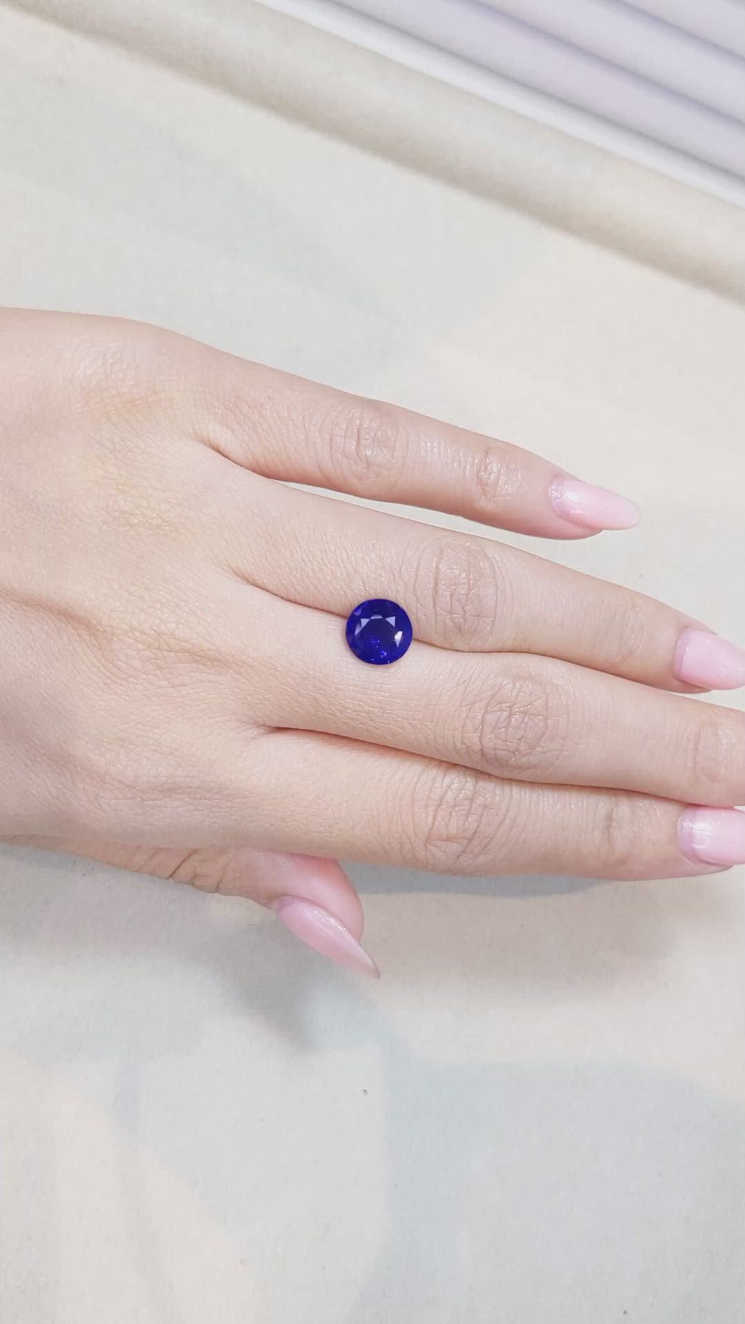 3.20 Ct. Blue Sapphire from Madagascar Size Video