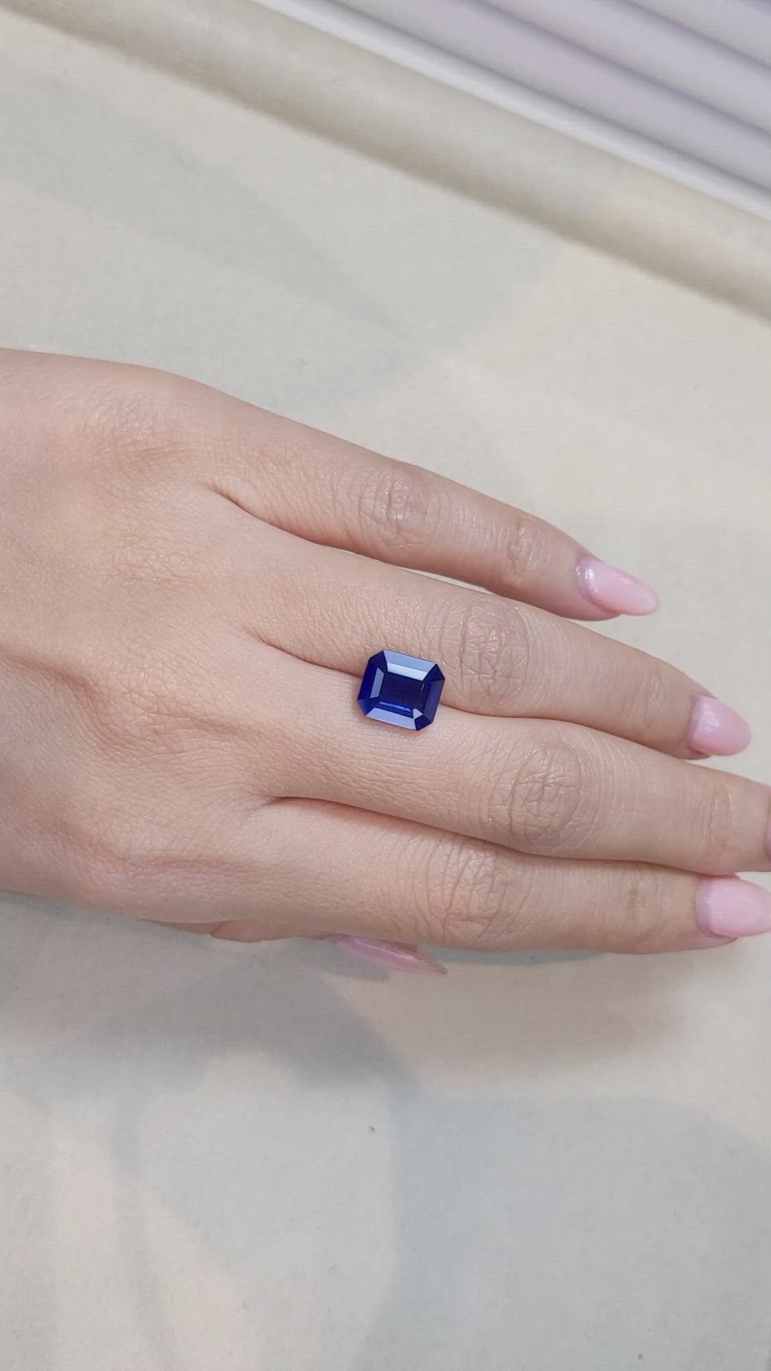 5.01 Ct. Blue Sapphire from Madagascar Size Video