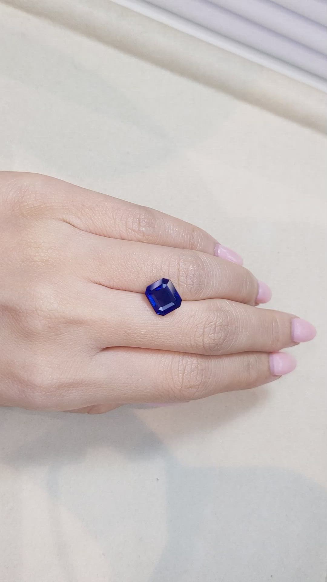 5.01 Ct. Blue Sapphire from Madagascar Size Video