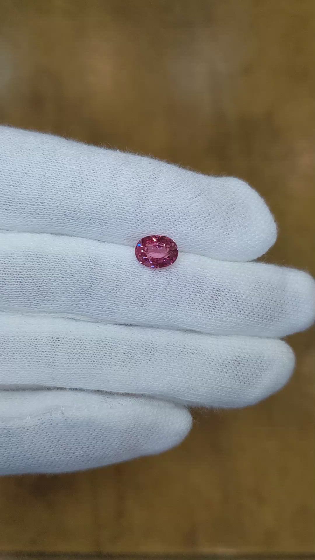 1.76 Ct. Padparadscha Sapphire from Madagascar Size Video