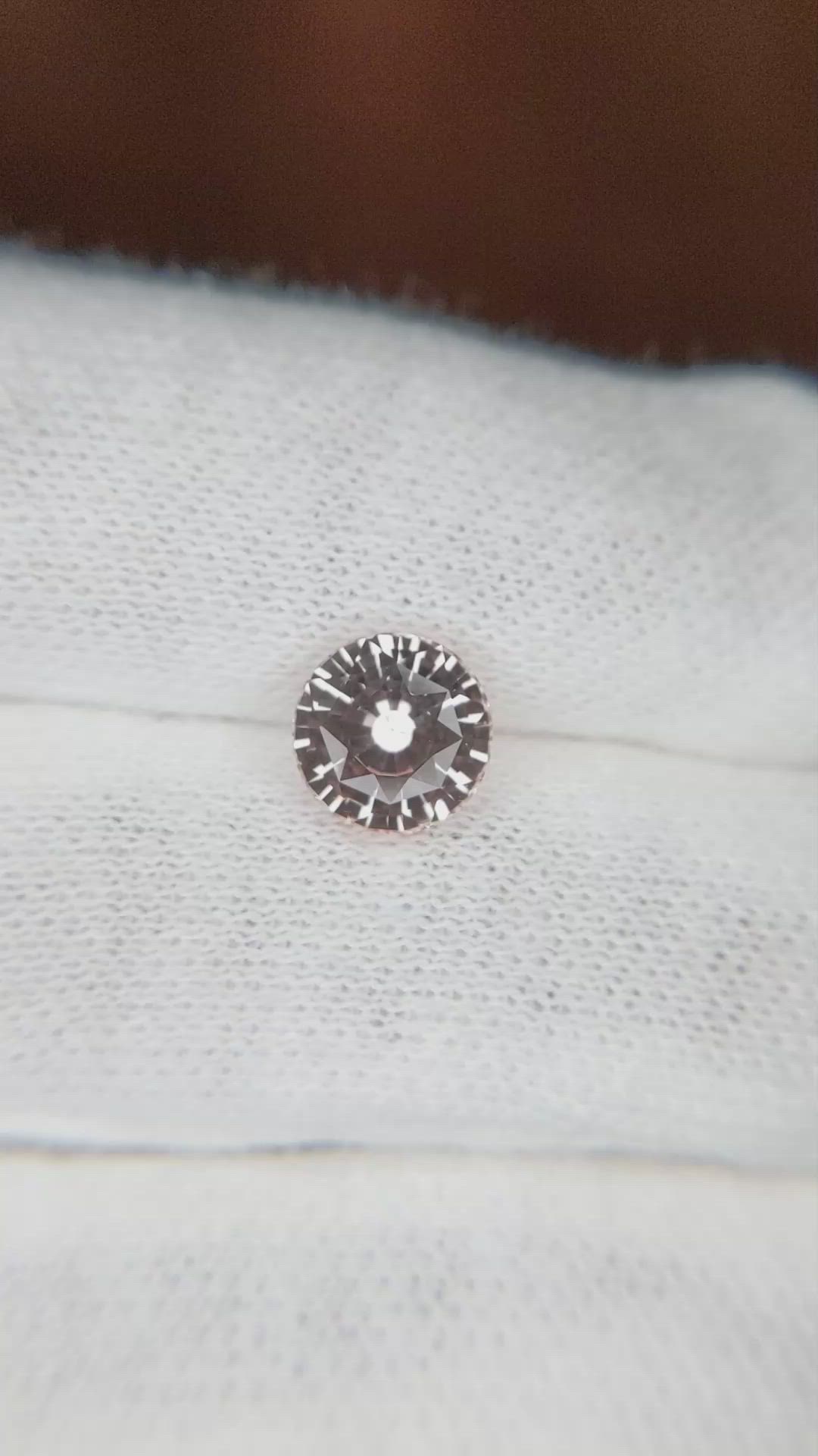 2.05 Ct. Peach Sapphire from Ceylon (Sri Lanka) Size Video