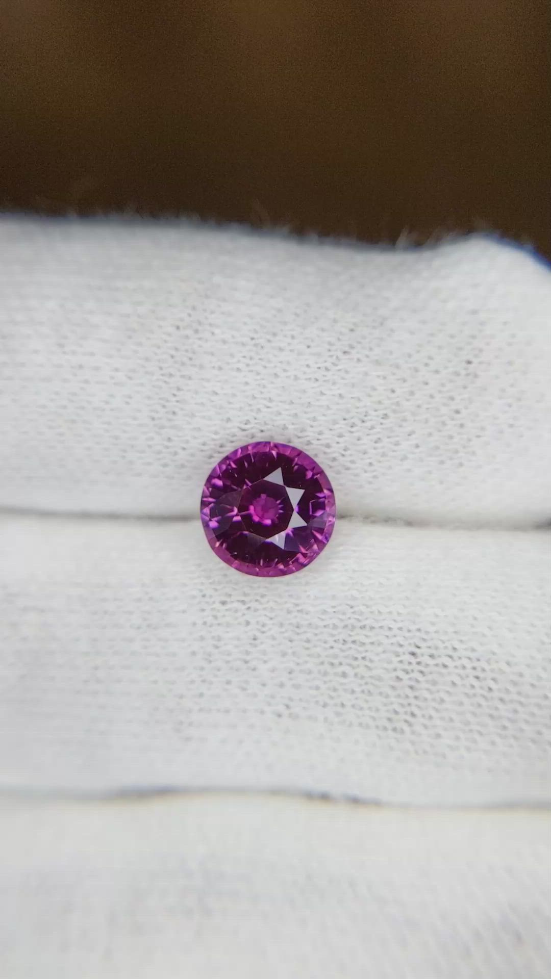 2.15 Ct. Purple Sapphire from Ceylon (Sri Lanka) Size Video