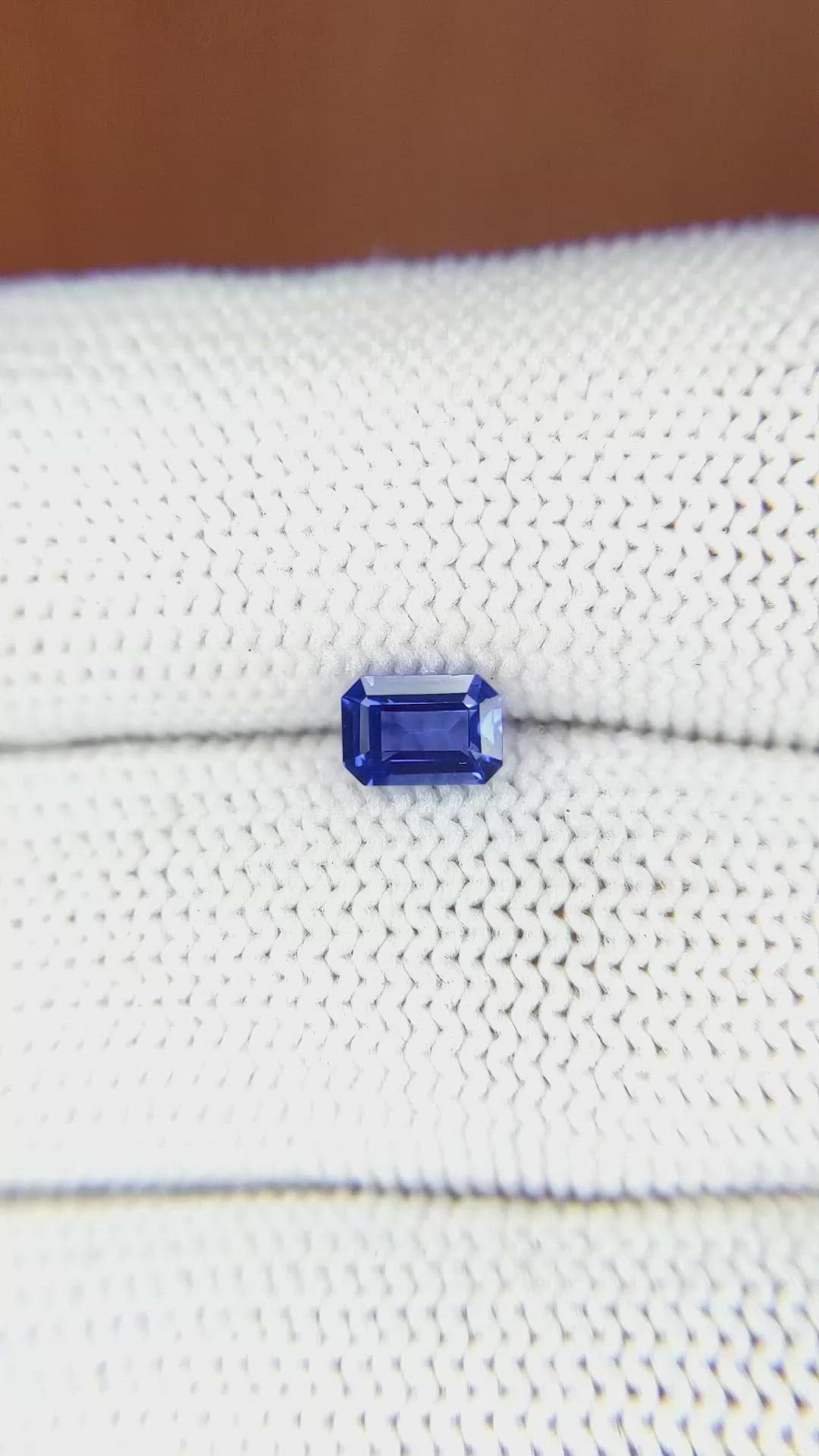 0.62 Ct. Blue Sapphire from Ceylon (Sri Lanka) Size Video