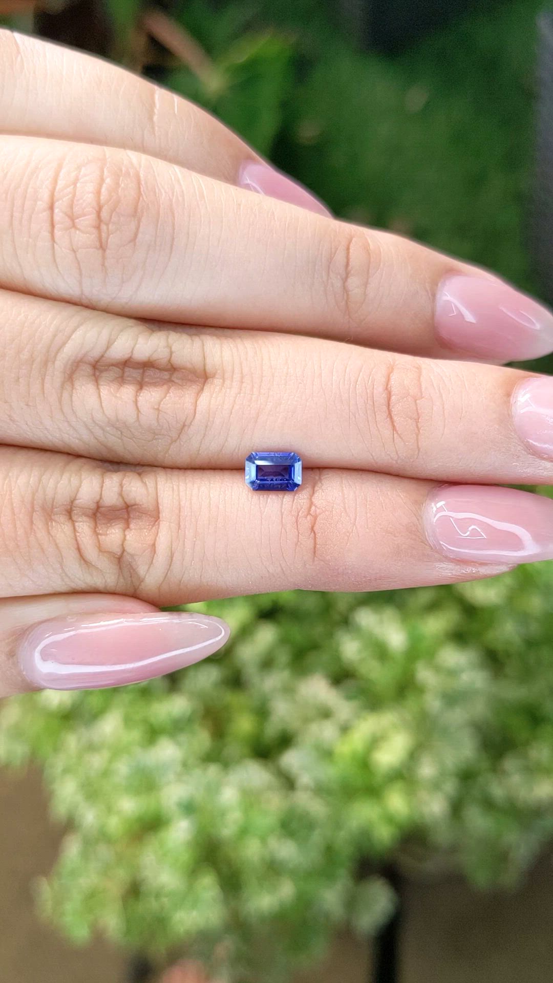 0.62 Ct. Blue Sapphire from Ceylon (Sri Lanka) Size Video
