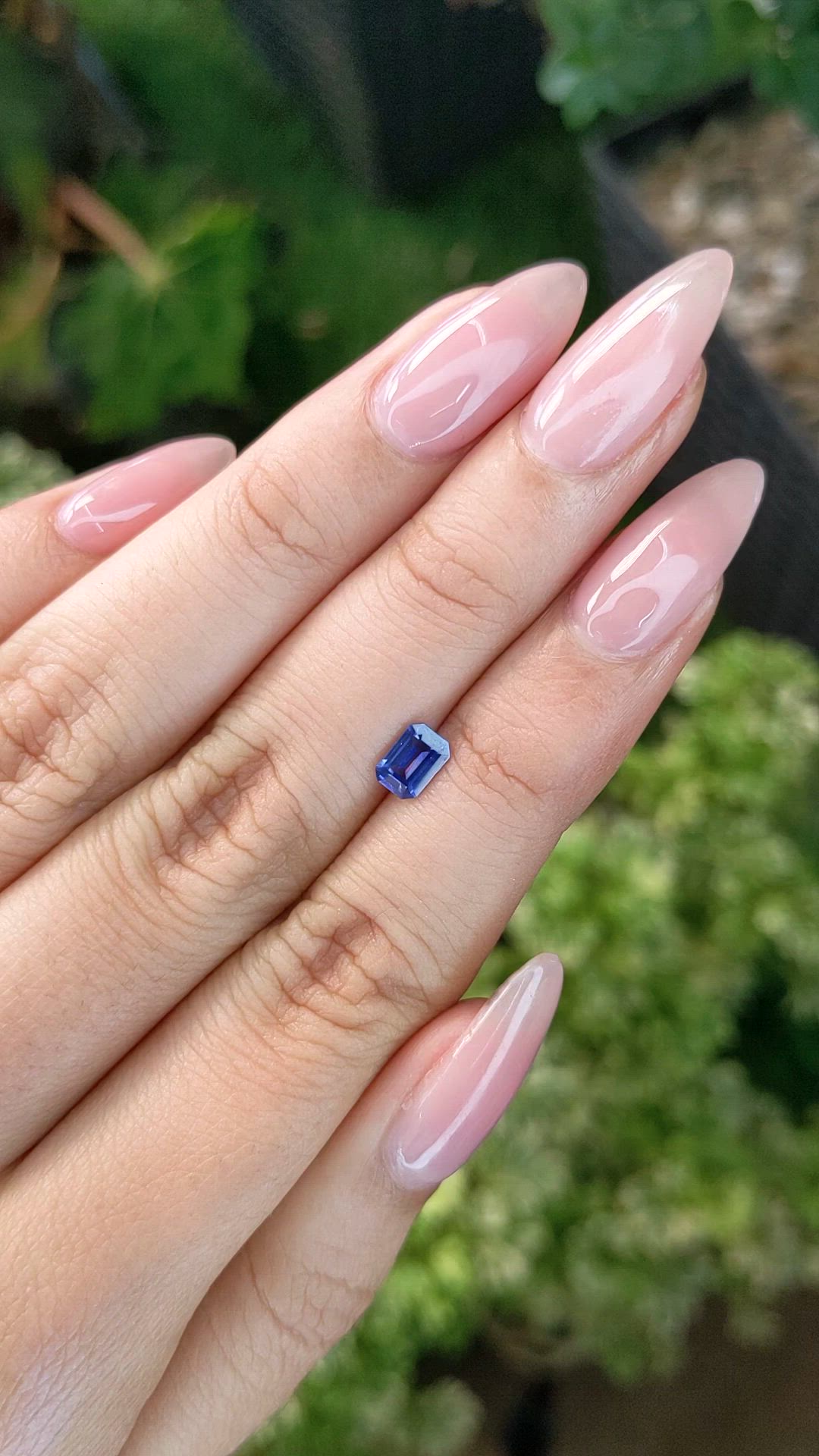 0.62 Ct. Blue Sapphire from Ceylon (Sri Lanka) Size Video