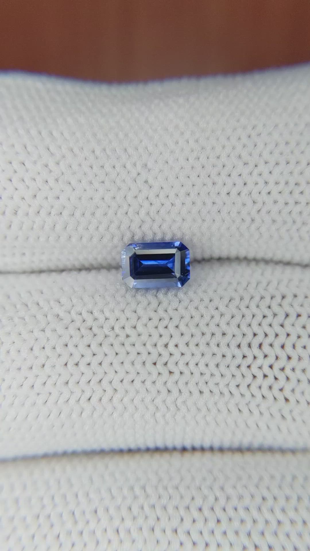 0.68 Ct. Blue Sapphire from Ceylon (Sri Lanka) Size Video