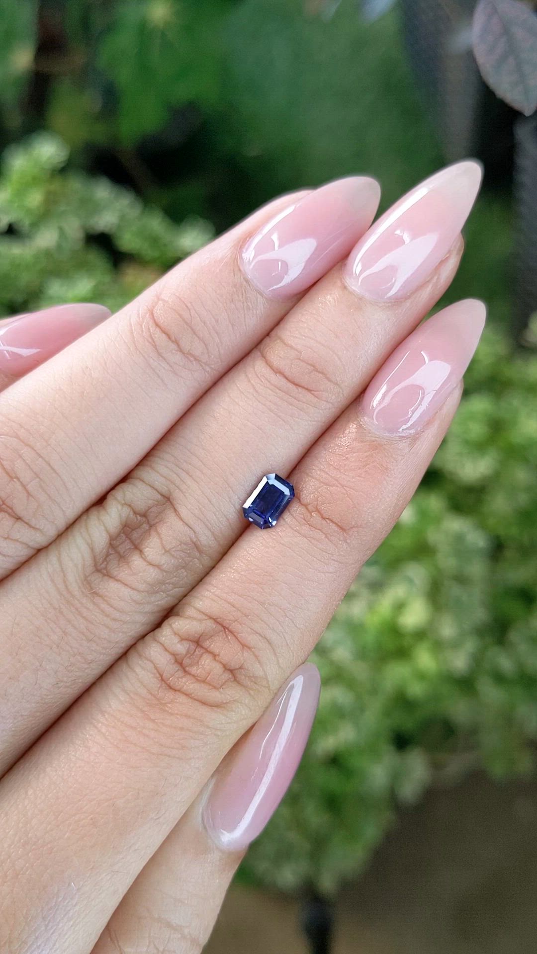 0.67 Ct. Blue Sapphire from Ceylon (Sri Lanka) Size Video