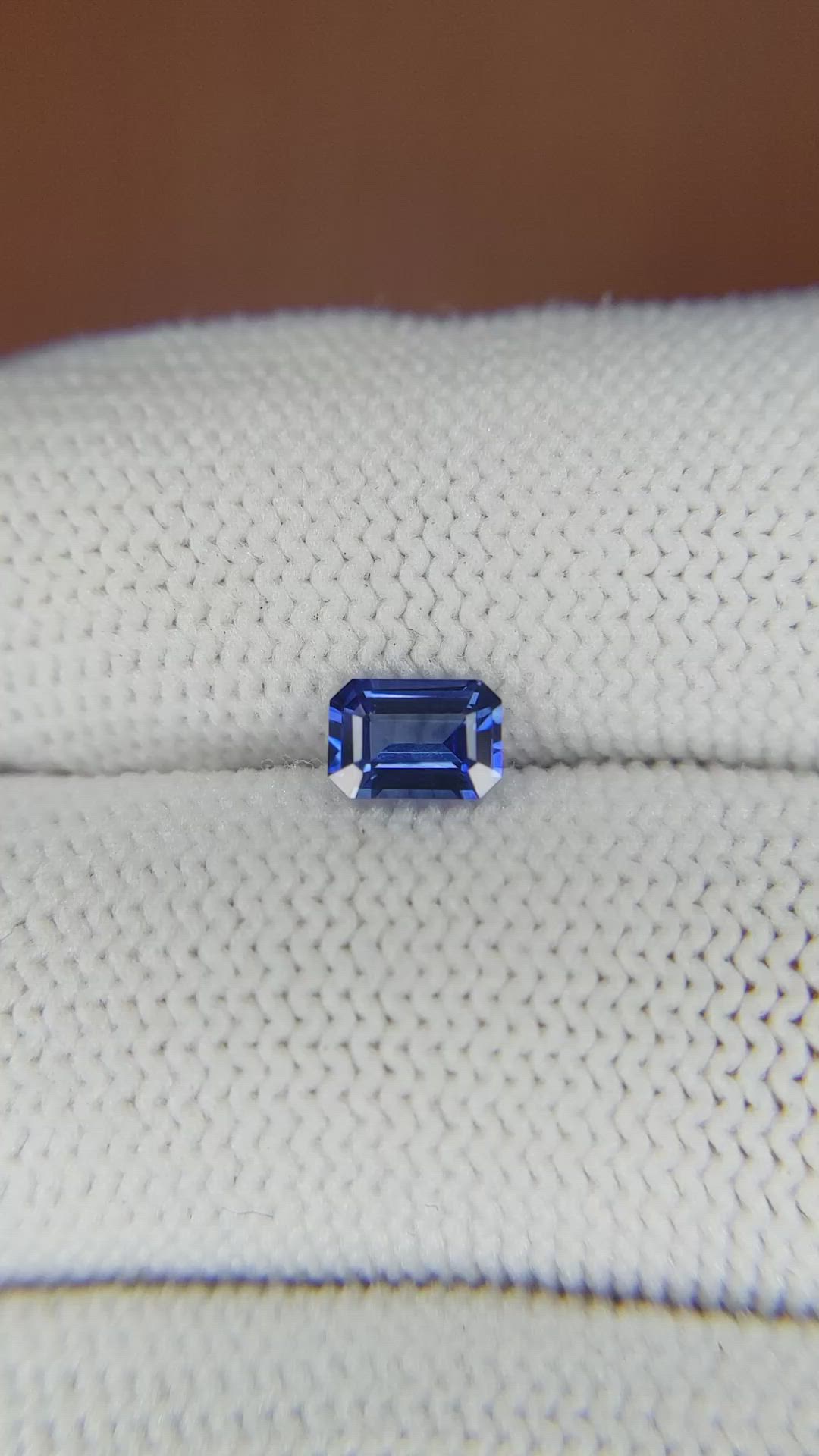 0.66 Ct. Blue Sapphire from Ceylon (Sri Lanka) Size Video