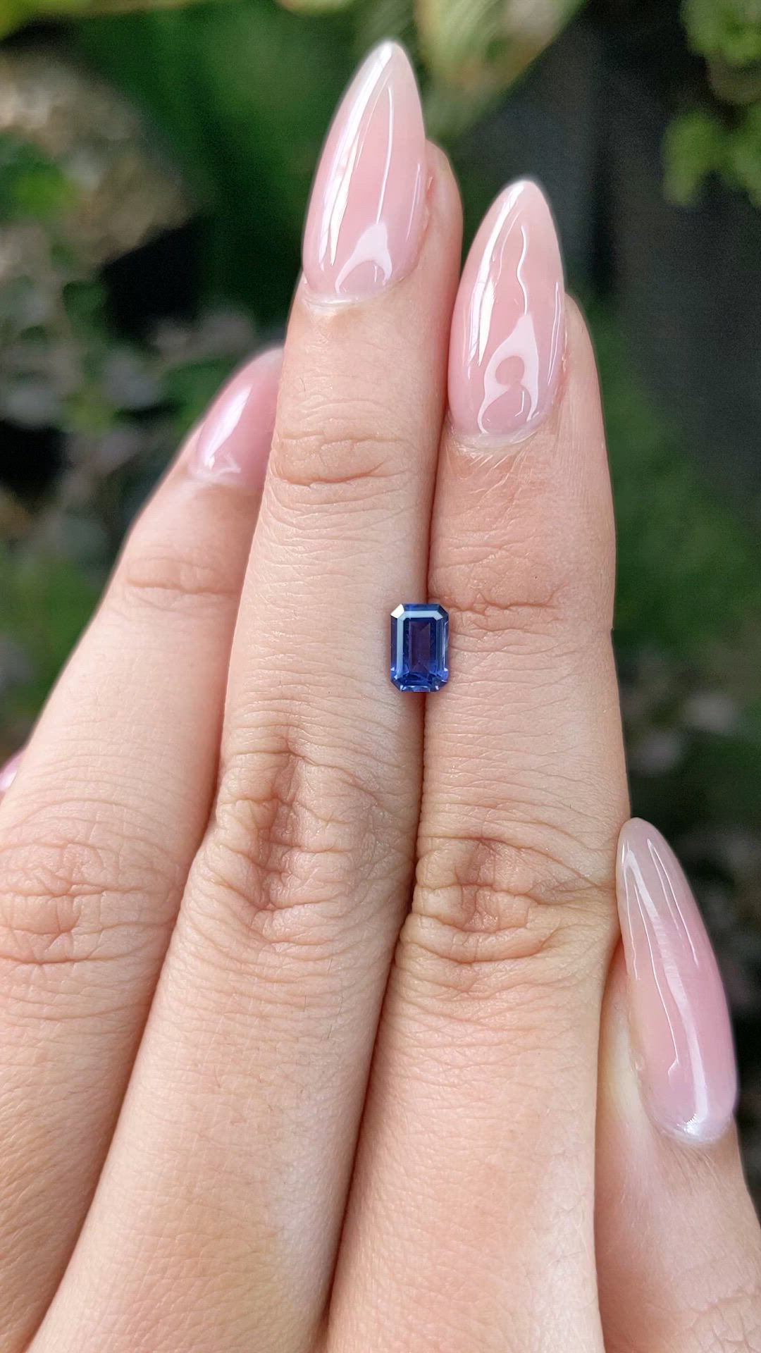 0.64 Ct. Blue Sapphire from Ceylon (Sri Lanka) Size Video