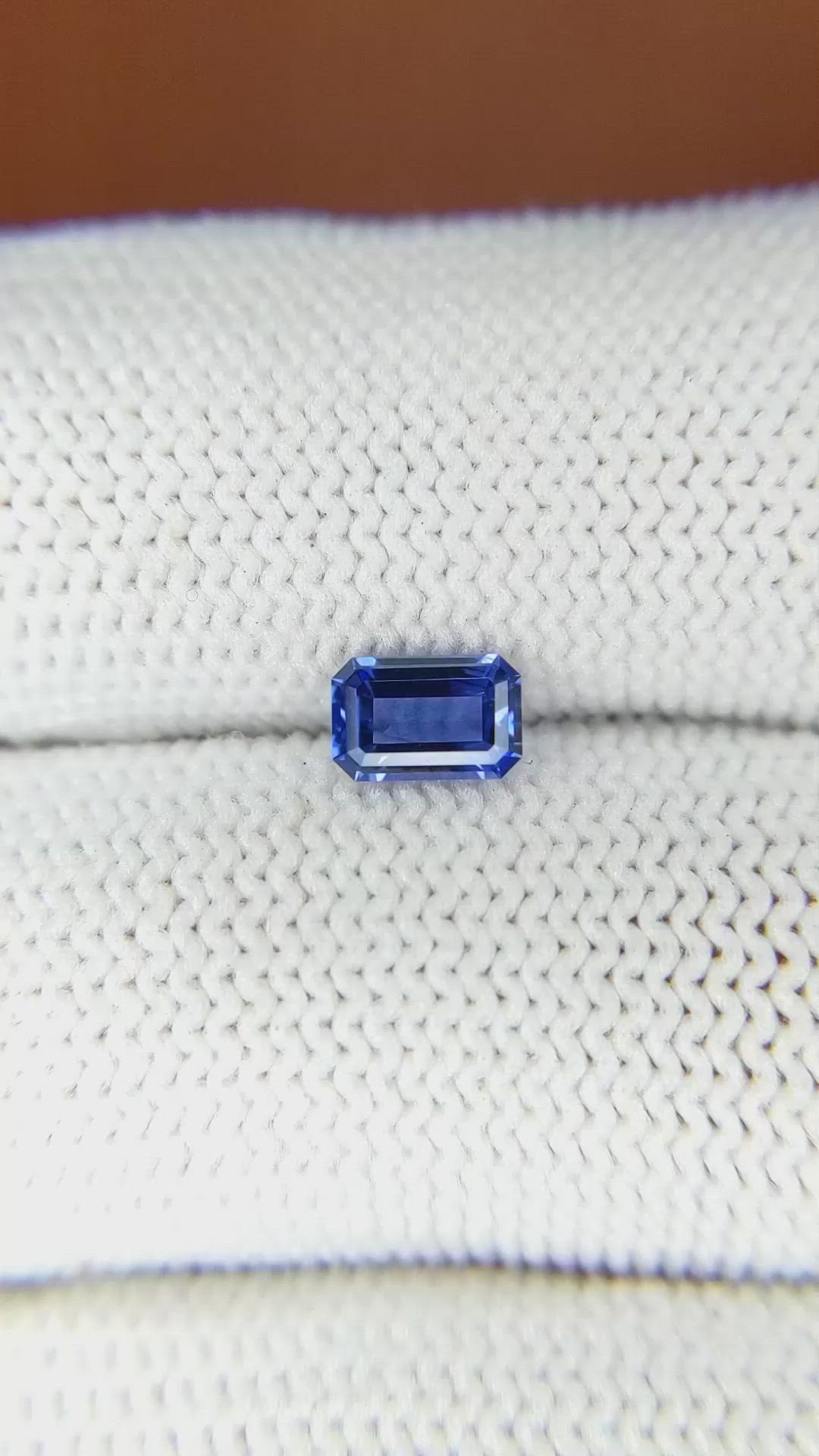 0.64 Ct. Blue Sapphire from Ceylon (Sri Lanka) Size Video