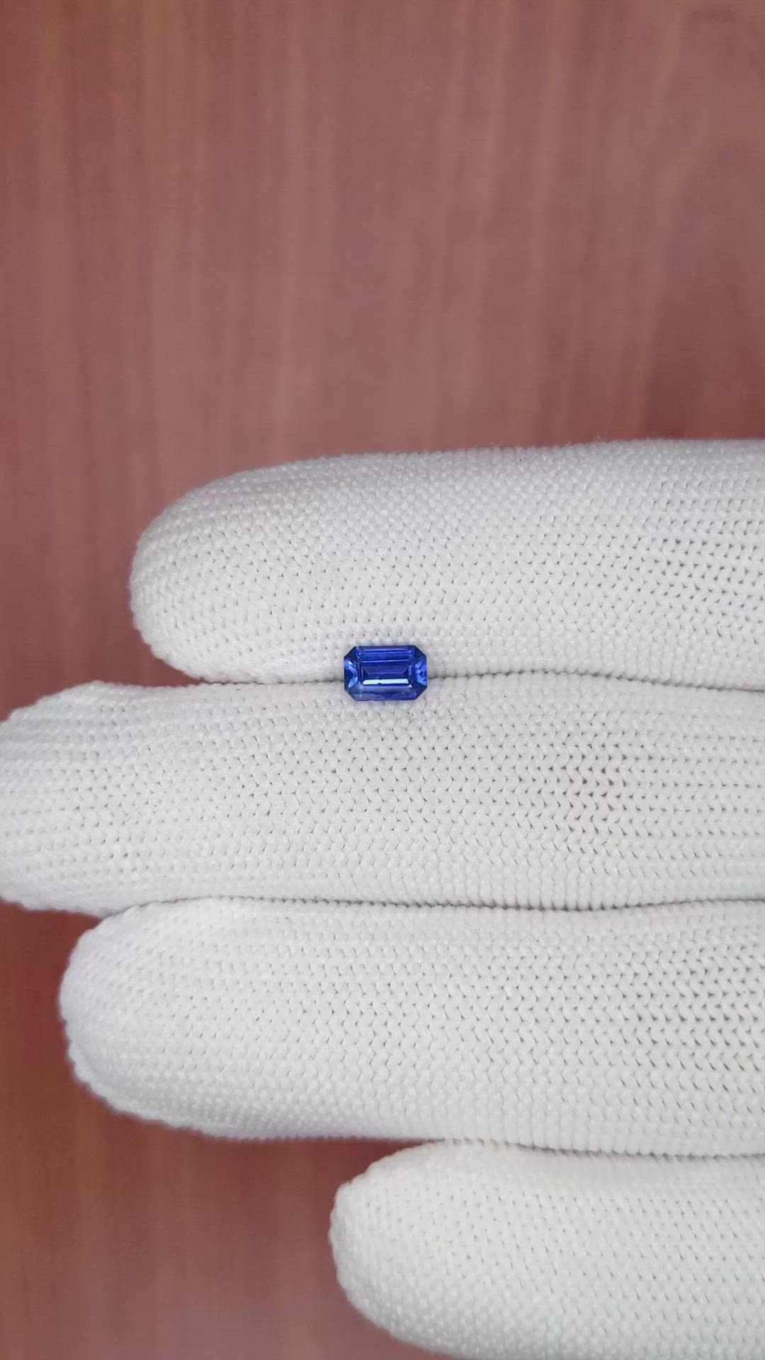 0.69 Ct. Blue Sapphire from Ceylon (Sri Lanka) Size Video
