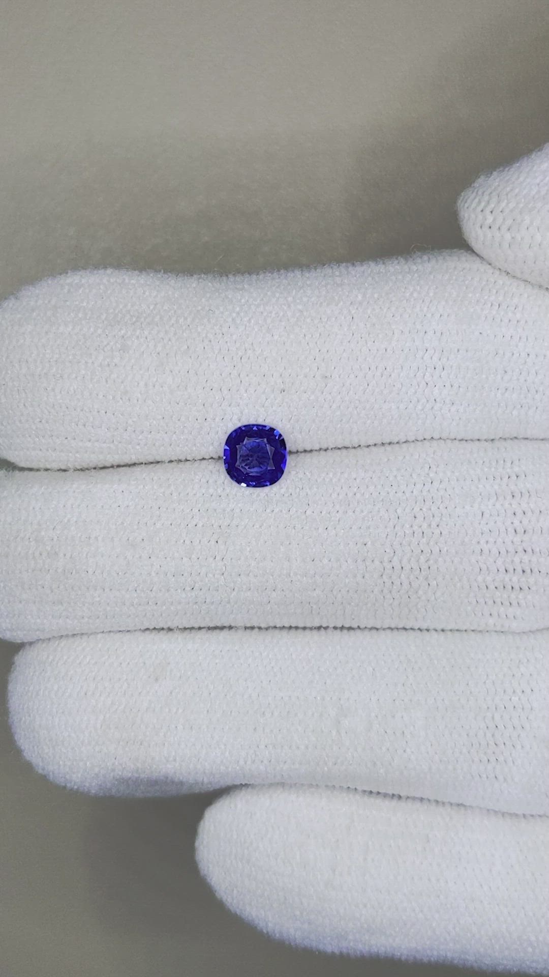 0.54 Ct. Blue Sapphire from Ceylon (Sri Lanka) Size Video