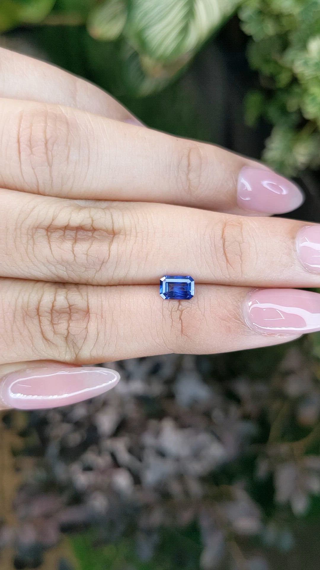 0.63 Ct. Blue Sapphire from Ceylon (Sri Lanka) Size Video