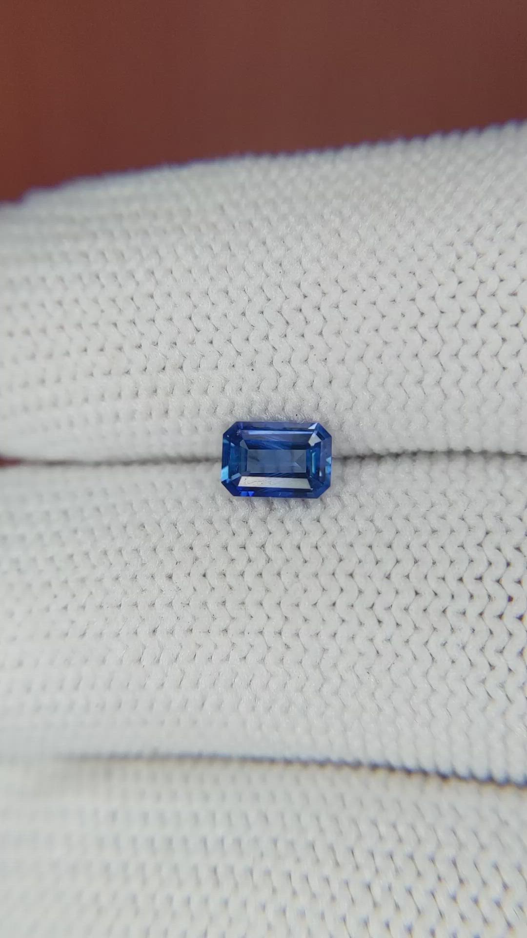 0.63 Ct. Blue Sapphire from Ceylon (Sri Lanka) Size Video