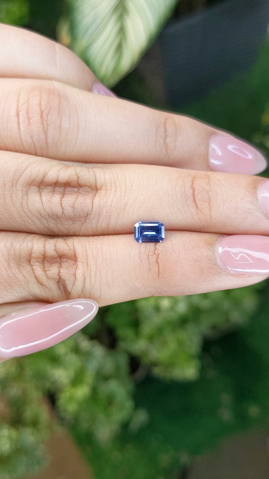 0.52 Ct. Blue Sapphire from Ceylon (Sri Lanka) Size Video