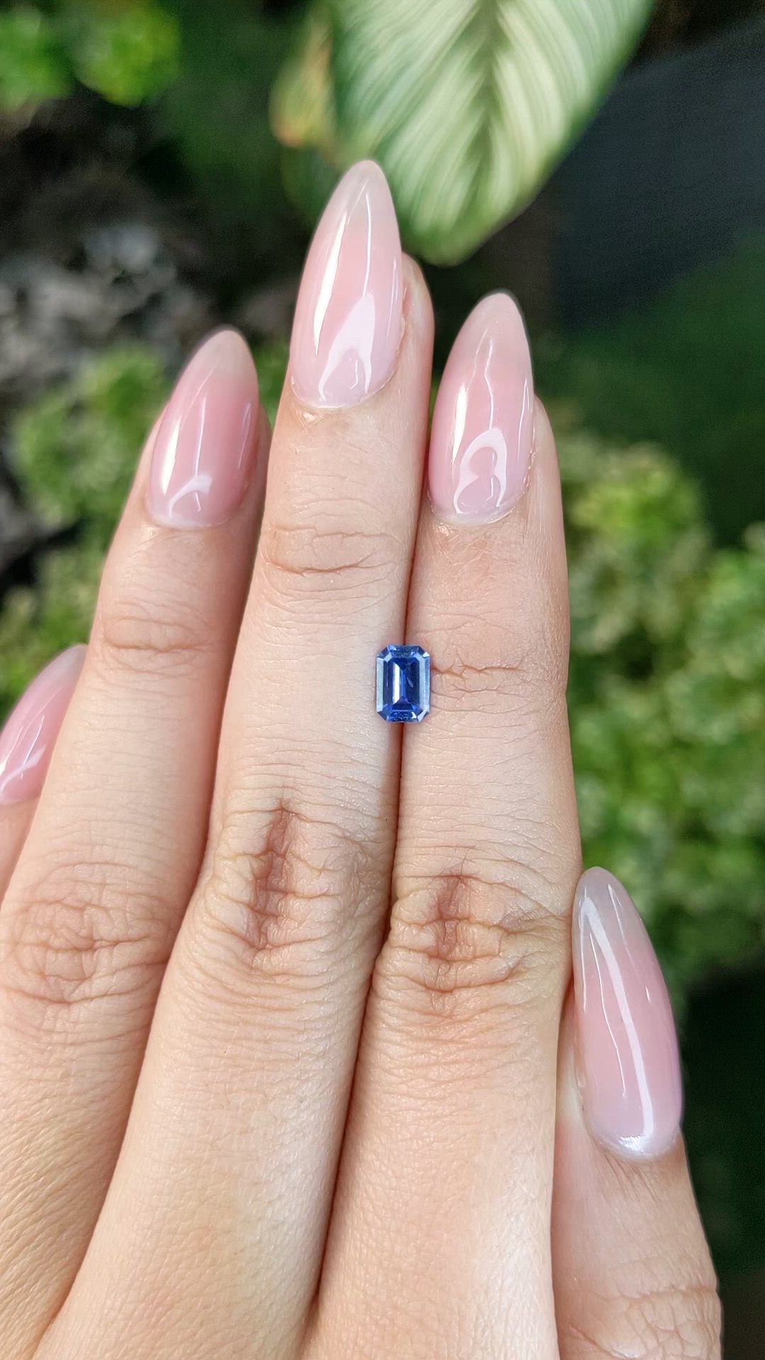 0.52 Ct. Blue Sapphire from Ceylon (Sri Lanka) Size Video