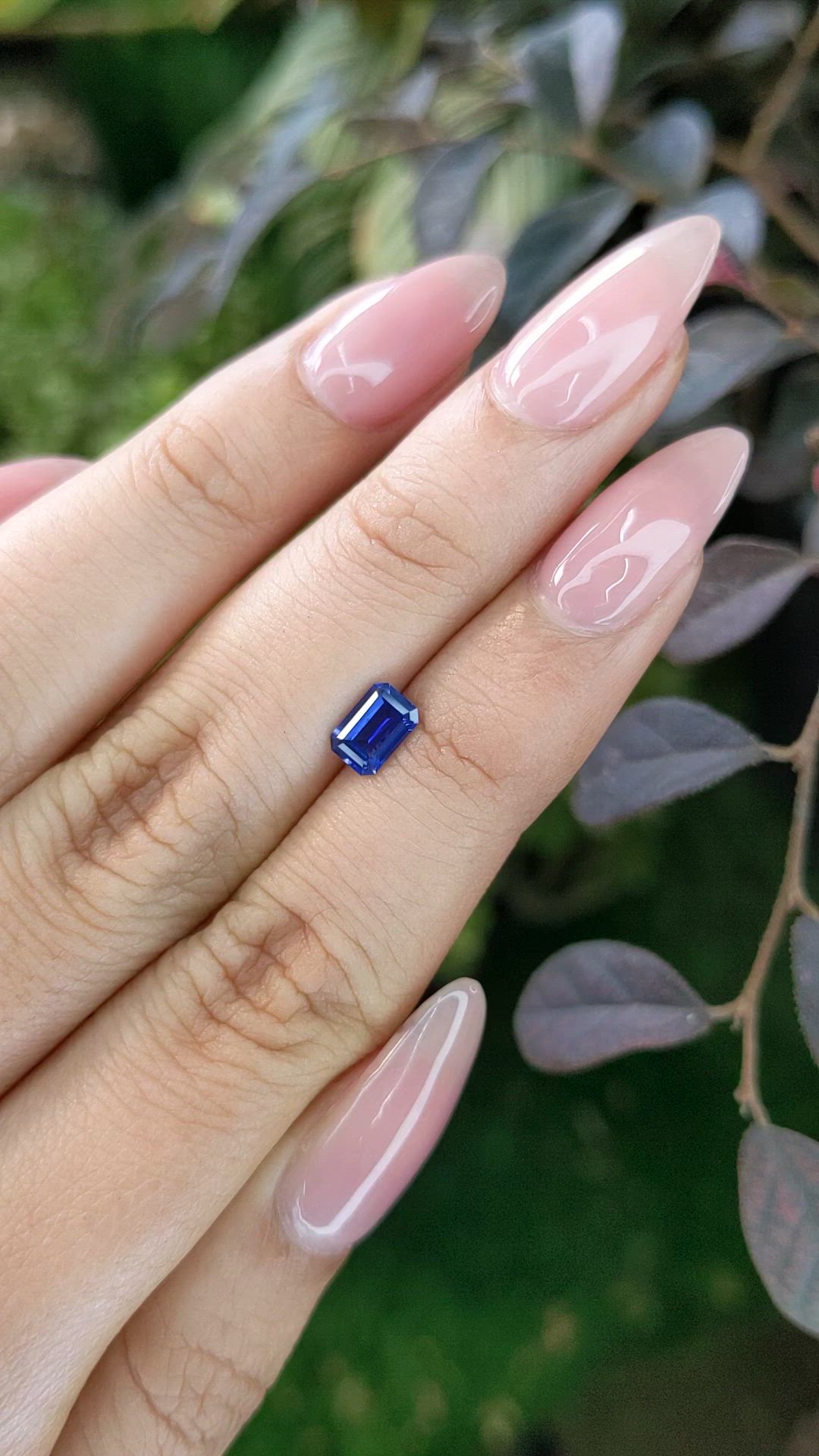 0.67 Ct. Blue Sapphire from Ceylon (Sri Lanka) Size Video