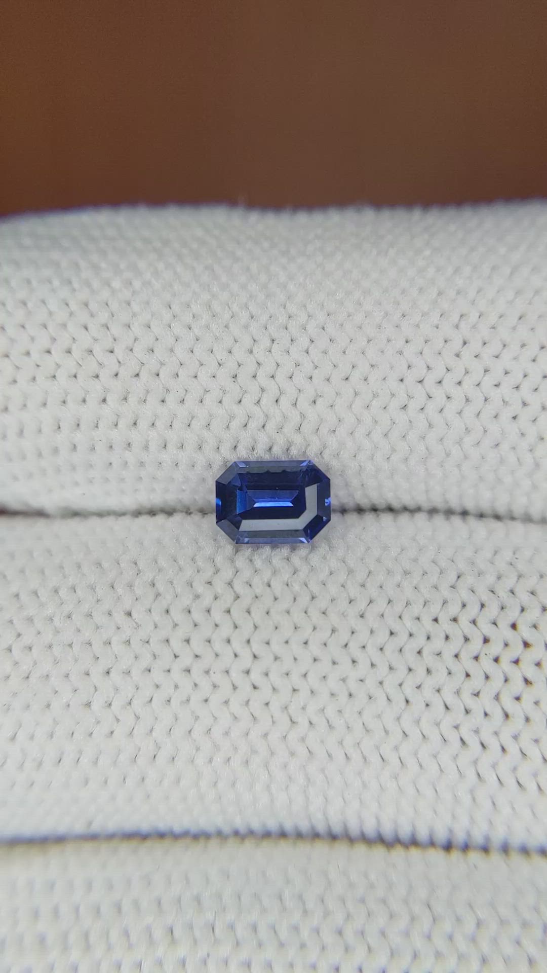 0.73 Ct. Blue Sapphire from Ceylon (Sri Lanka) Size Video