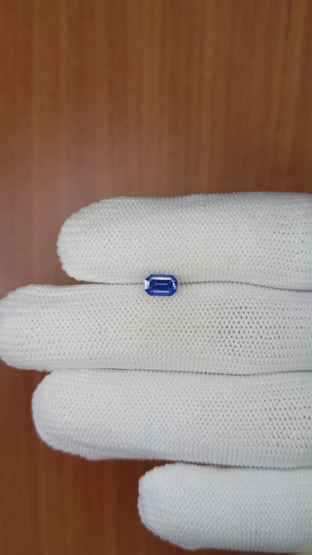 0.55 Ct. Blue Sapphire from Ceylon (Sri Lanka) Size Video