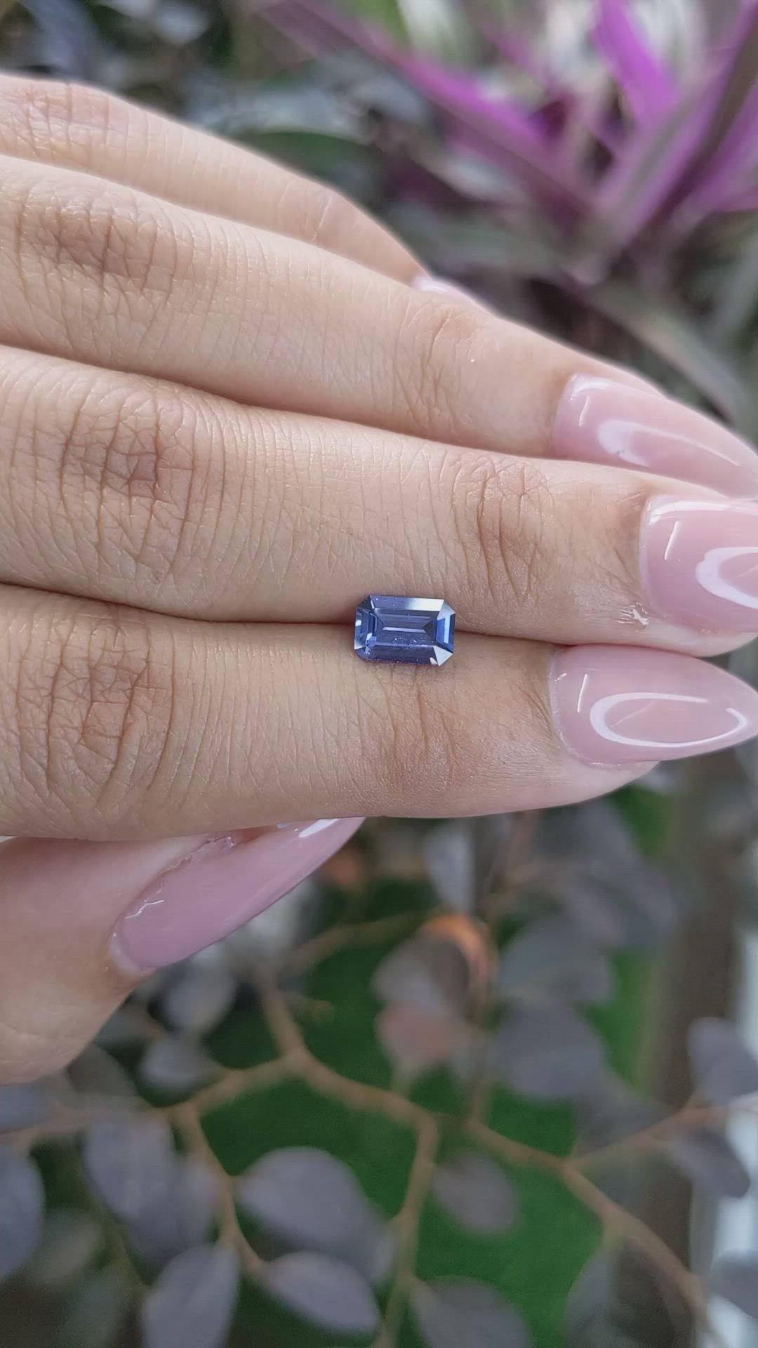 0.89 Ct. Blue Sapphire from Ceylon (Sri Lanka) Size Video