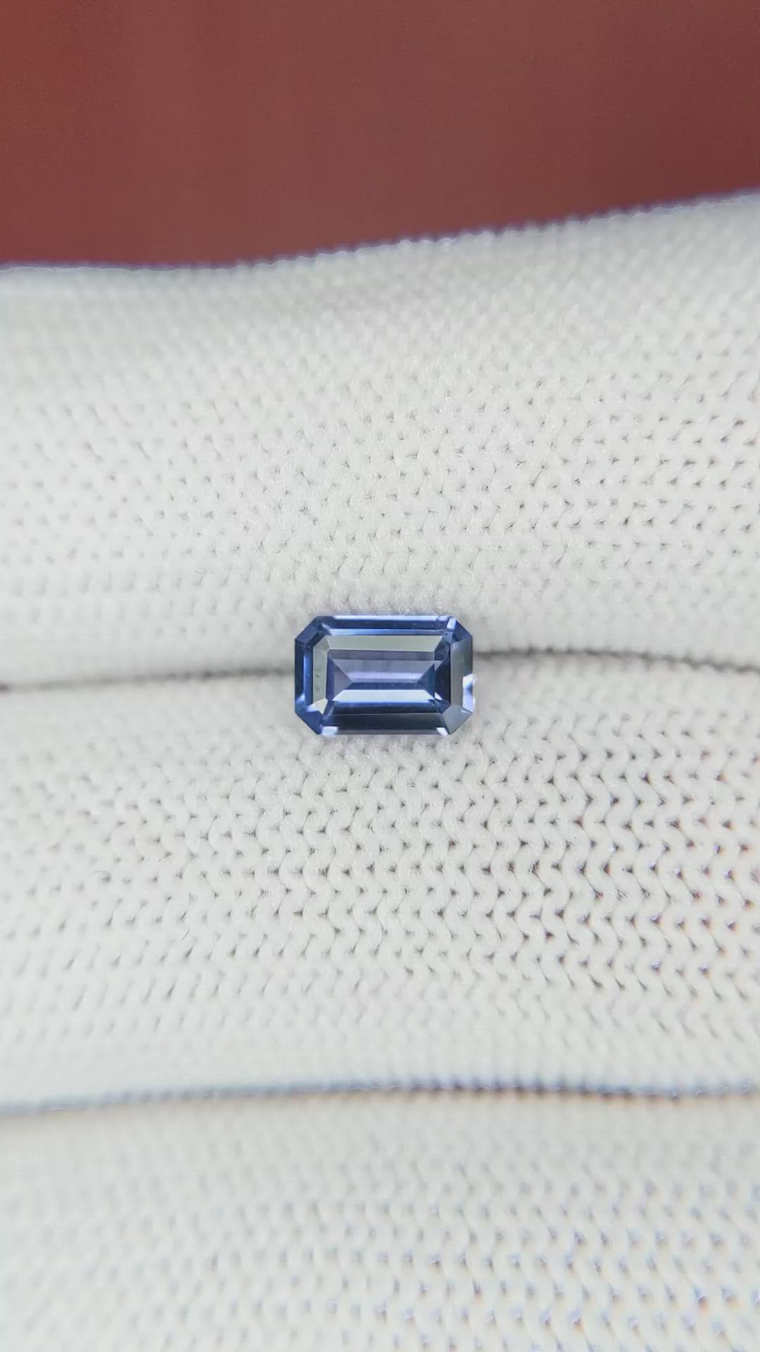 0.89 Ct. Blue Sapphire from Ceylon (Sri Lanka) Size Video