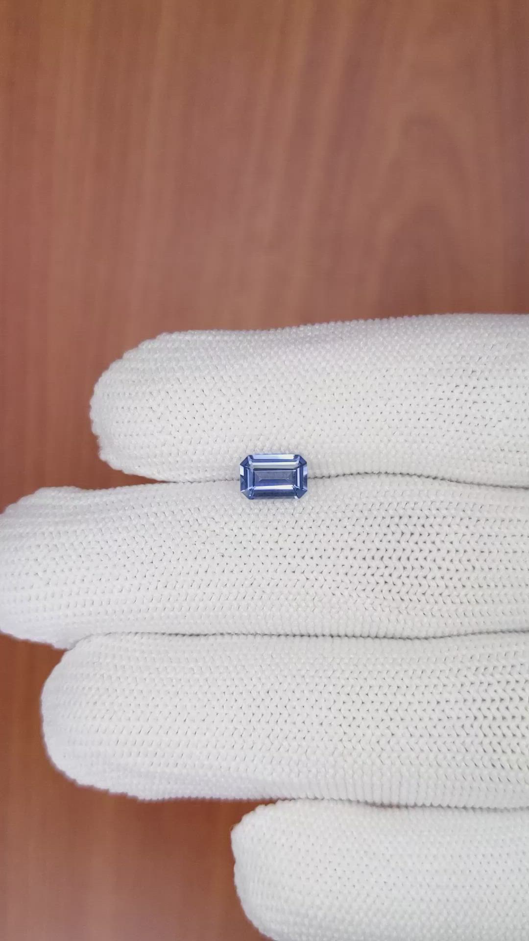 0.89 Ct. Blue Sapphire from Ceylon (Sri Lanka) Size Video