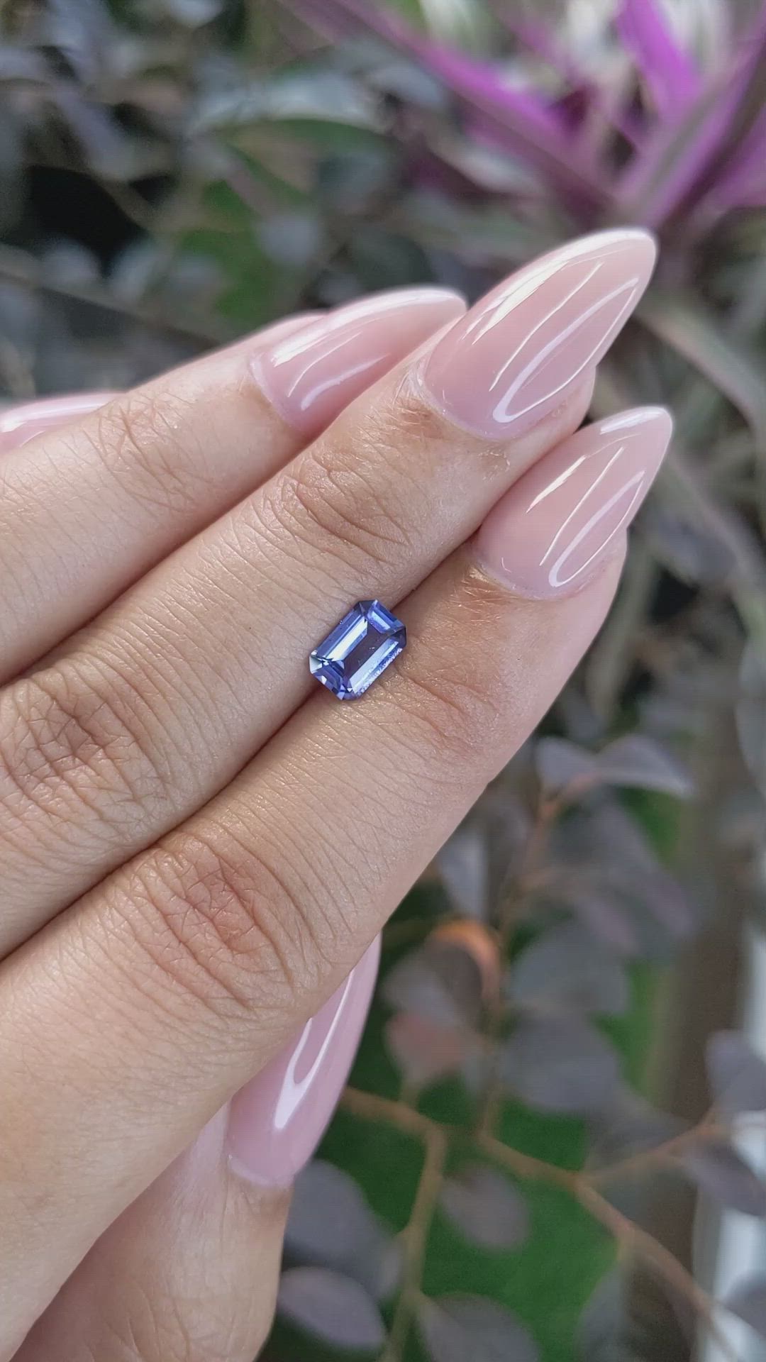 0.89 Ct. Blue Sapphire from Ceylon (Sri Lanka) Size Video