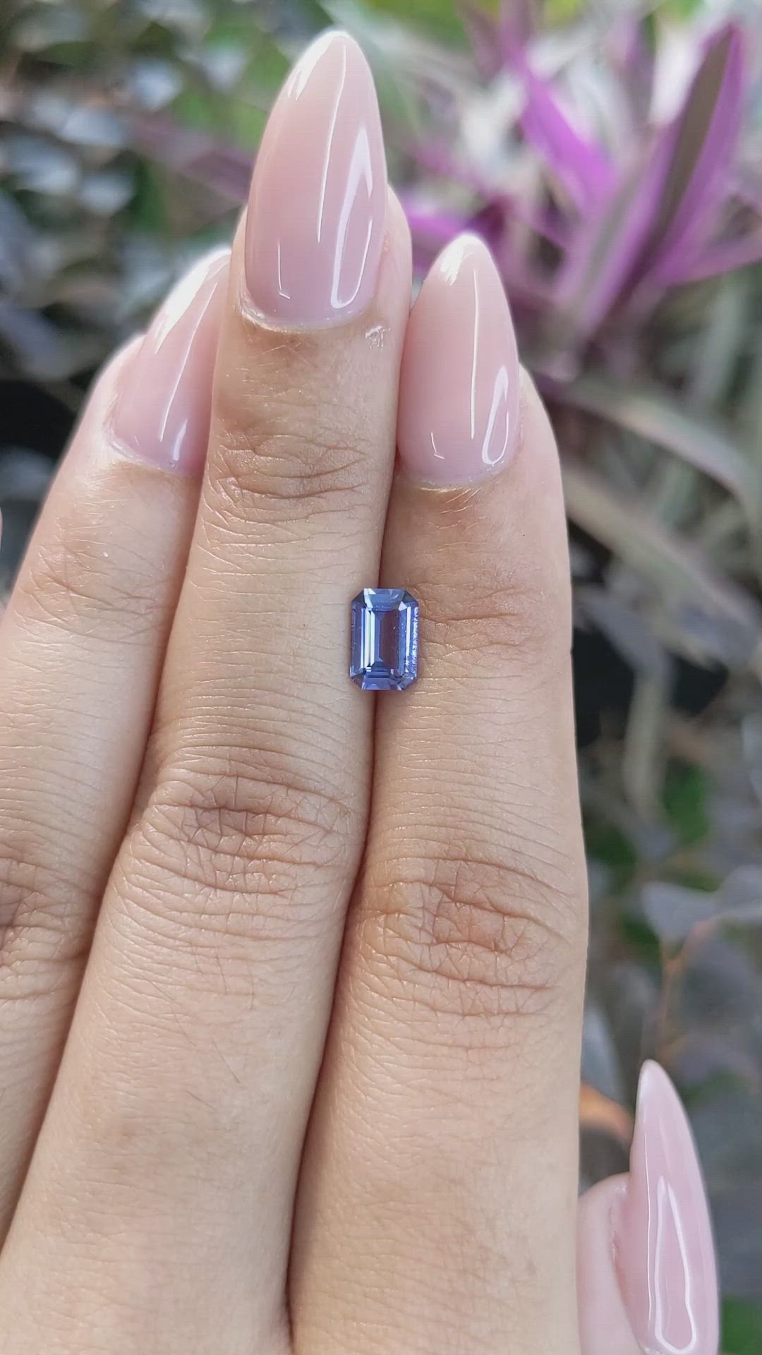 0.89 Ct. Blue Sapphire from Ceylon (Sri Lanka) Size Video