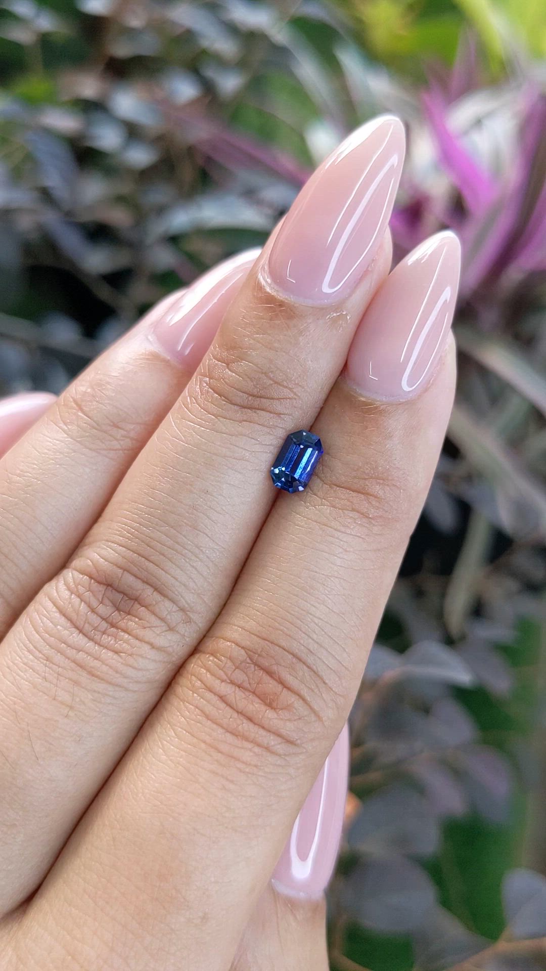 0.69 Ct. Blue Sapphire from Ceylon (Sri Lanka) Size Video