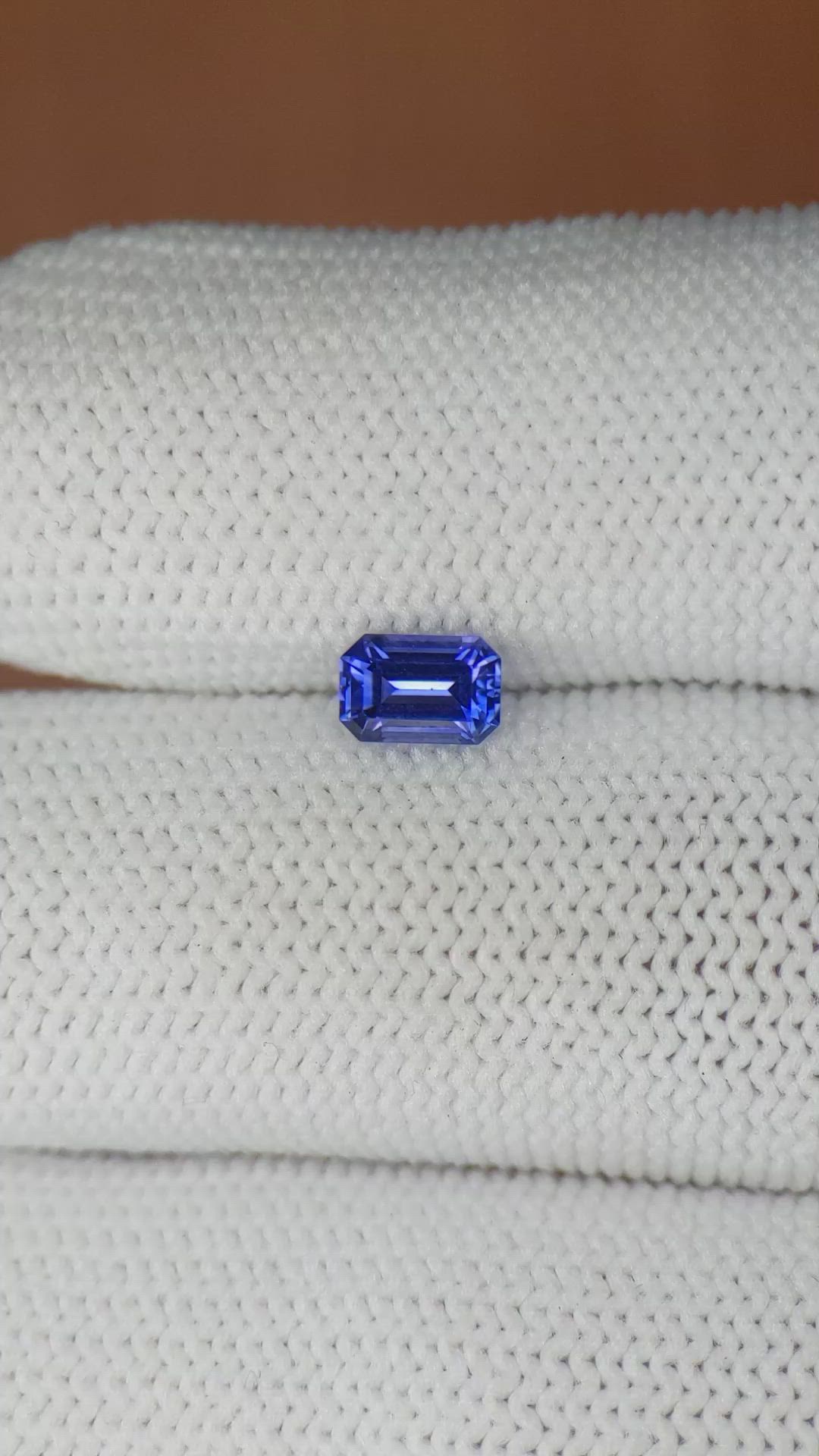 0.64 Ct. Blue Sapphire from Ceylon (Sri Lanka) Size Video