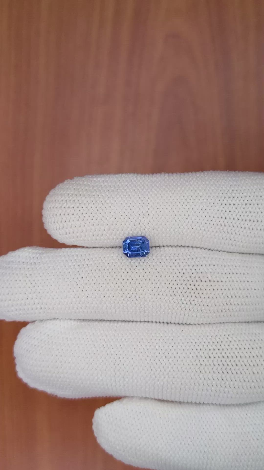 0.88 Ct. Blue Sapphire from Ceylon (Sri Lanka) Size Video