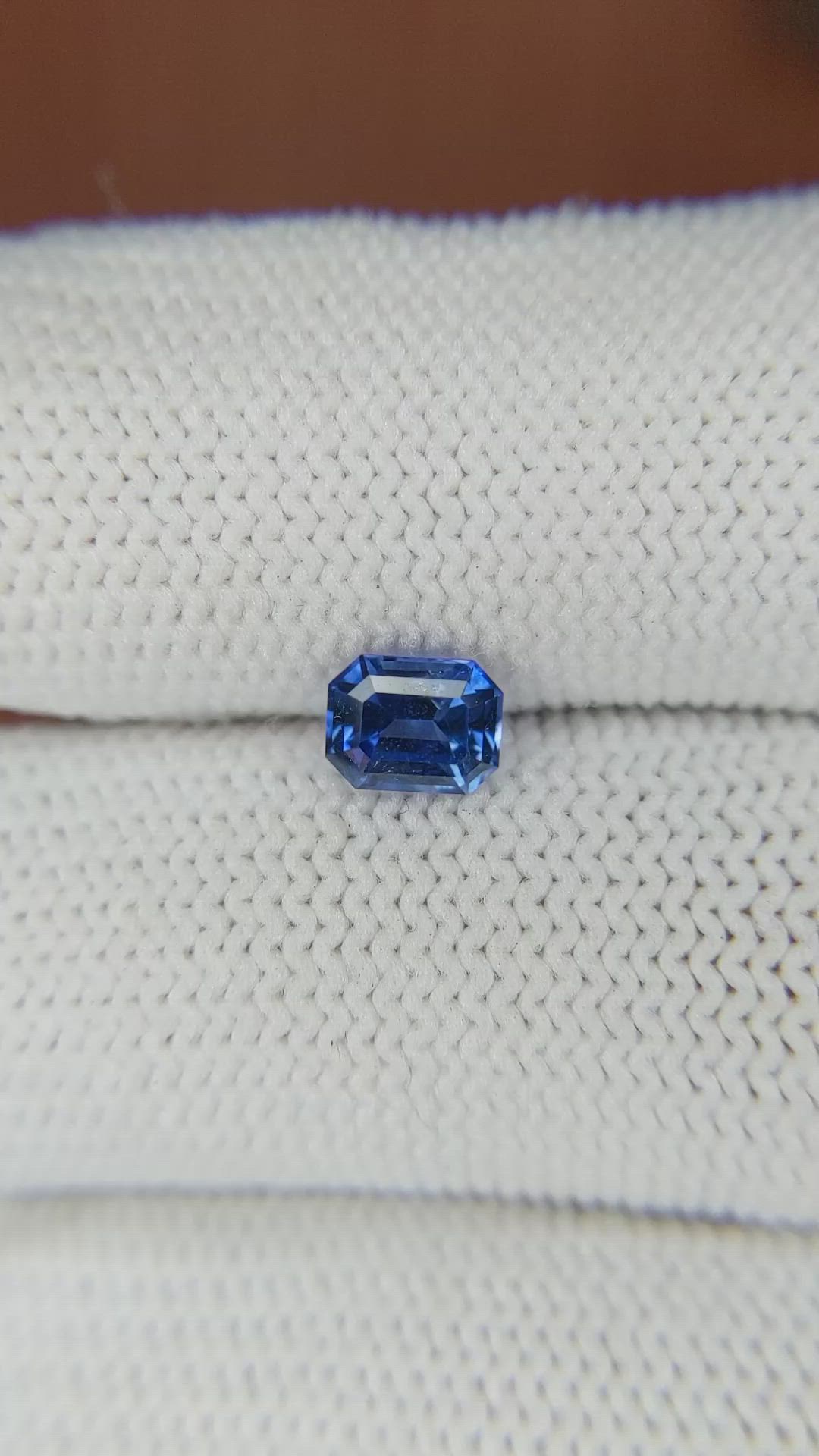 0.88 Ct. Blue Sapphire from Ceylon (Sri Lanka) Size Video