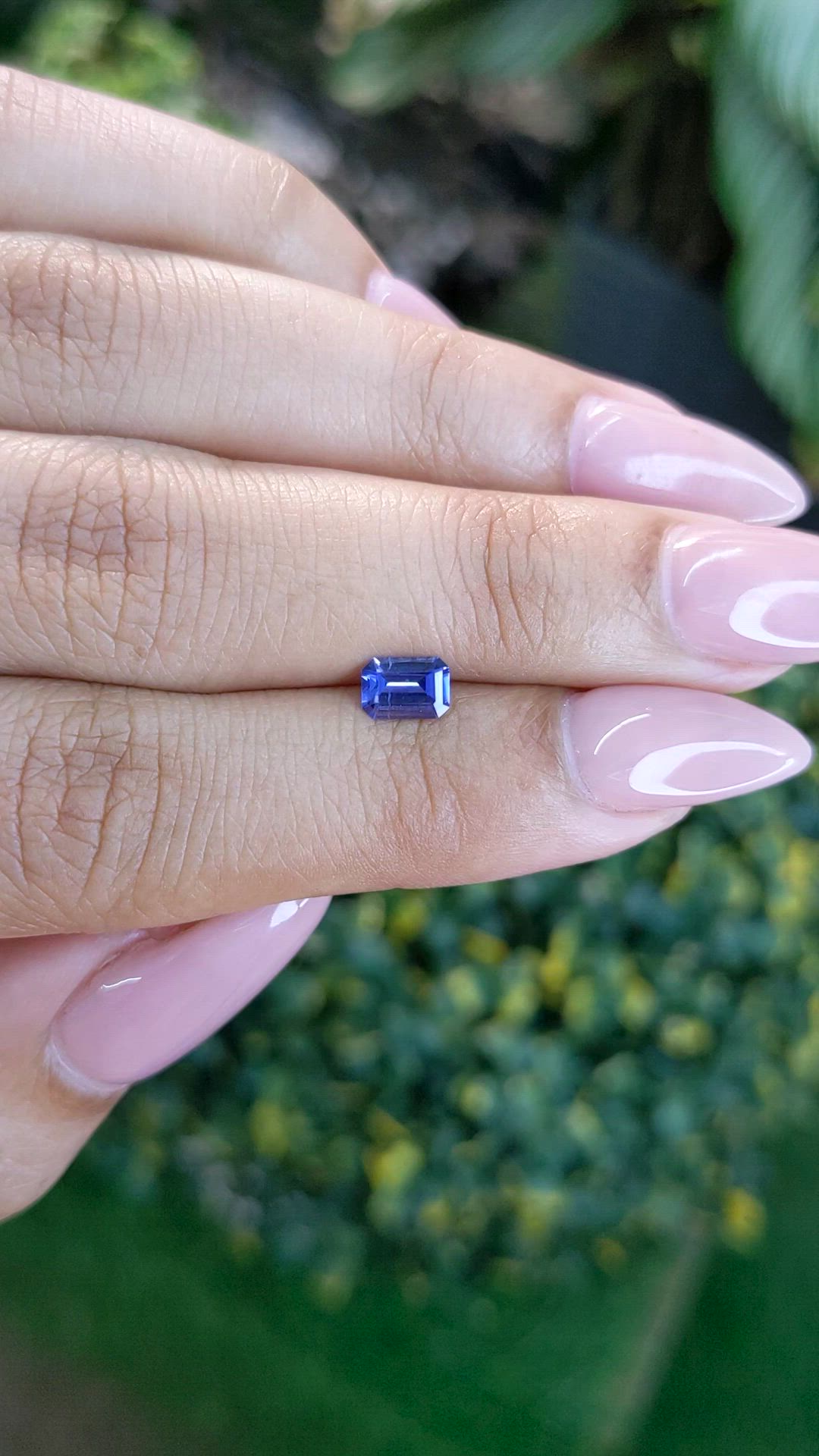 0.53 Ct. Blue Sapphire from Ceylon (Sri Lanka) Size Video