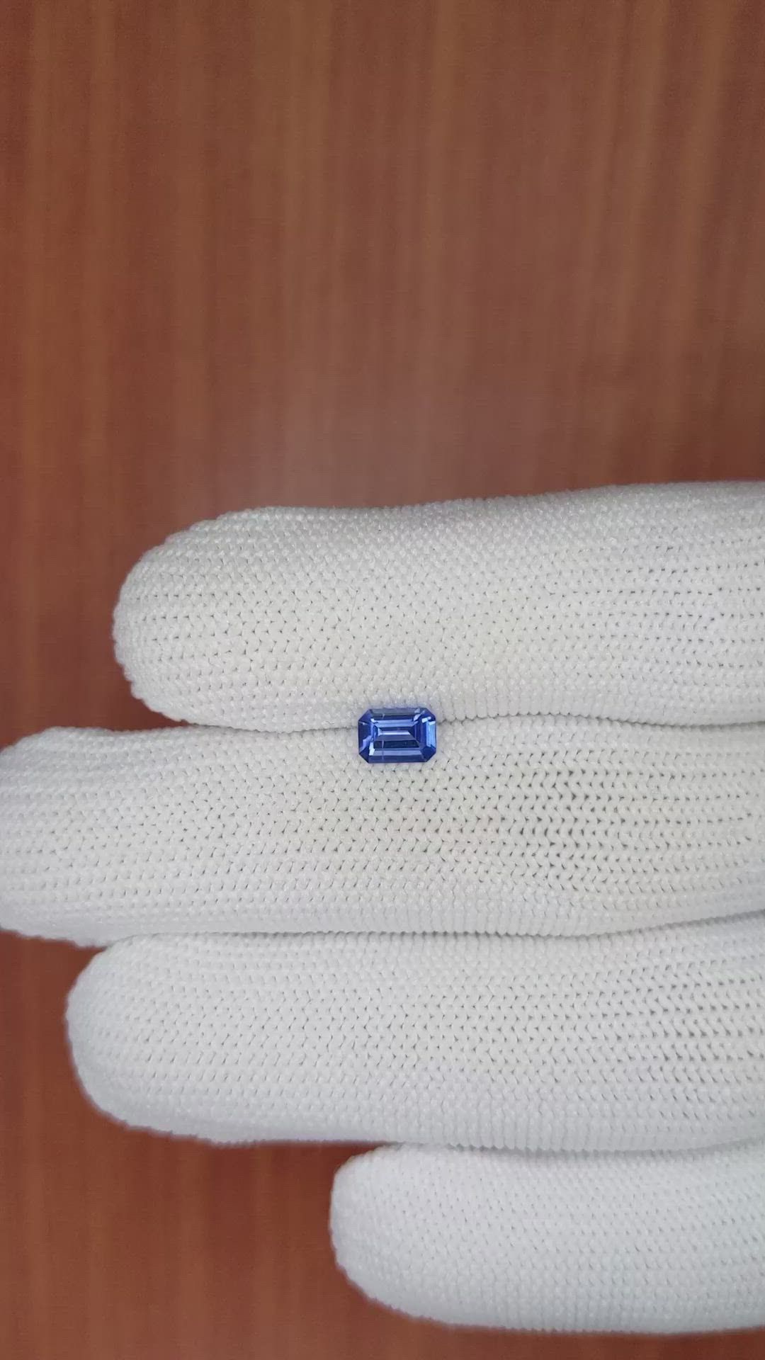 0.53 Ct. Blue Sapphire from Ceylon (Sri Lanka) Size Video