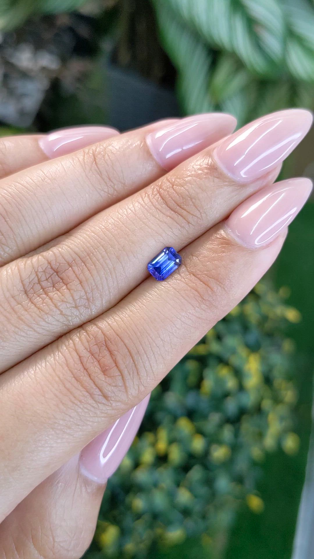 0.66 Ct. Blue Sapphire from Ceylon (Sri Lanka) Size Video