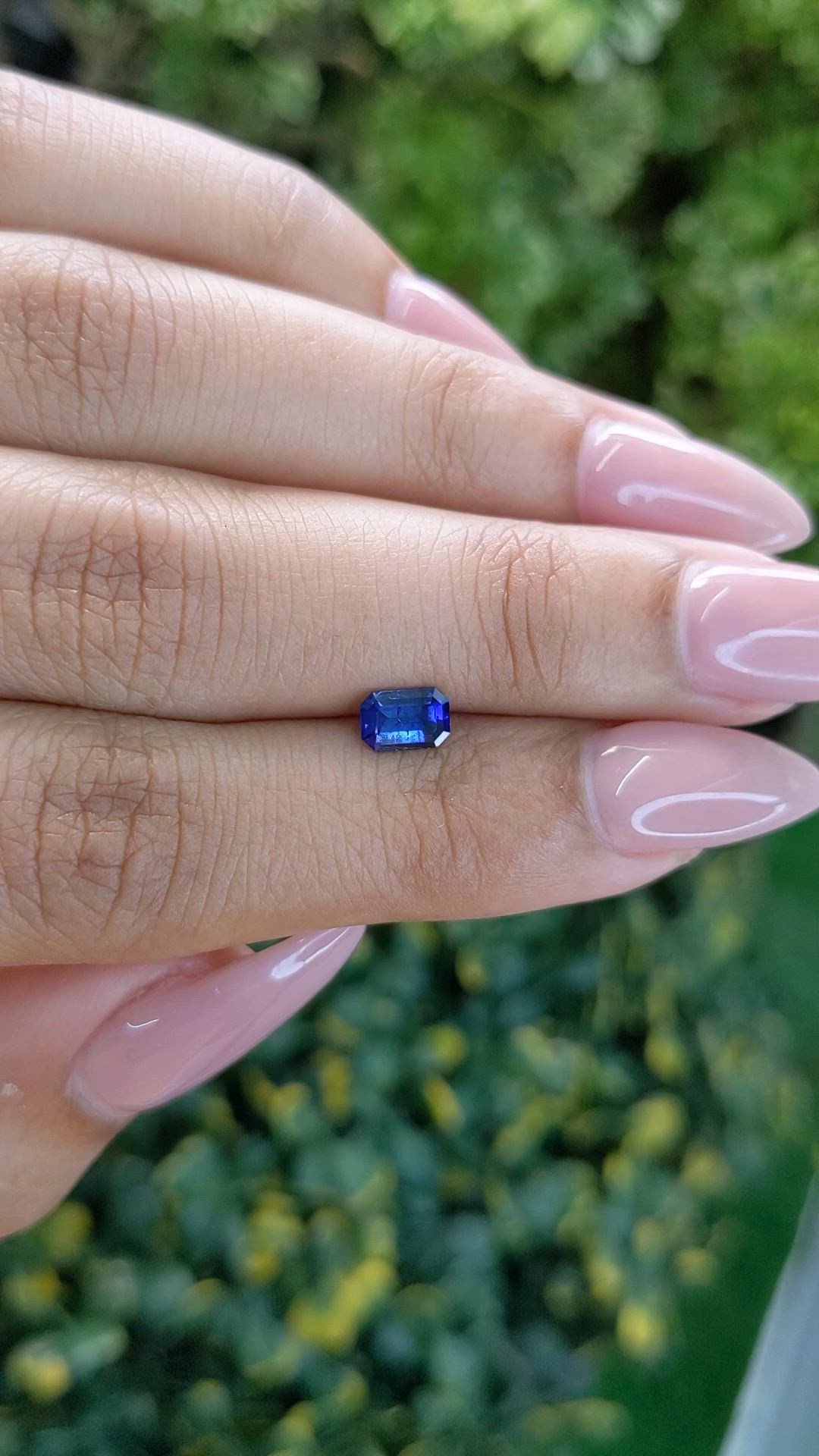 0.63 Ct. Blue Sapphire from Ceylon (Sri Lanka) Size Video