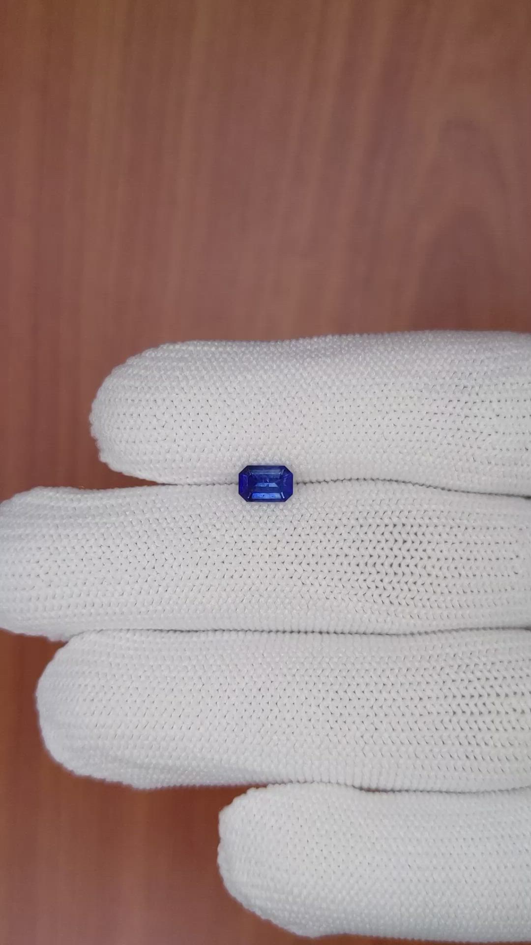 0.63 Ct. Blue Sapphire from Ceylon (Sri Lanka) Size Video