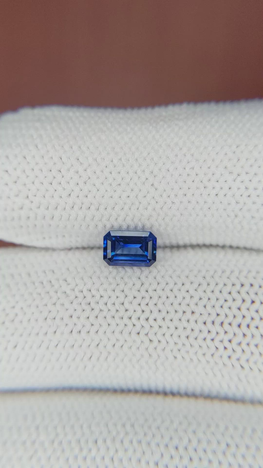 0.64 Ct. Blue Sapphire from Ceylon (Sri Lanka) Size Video