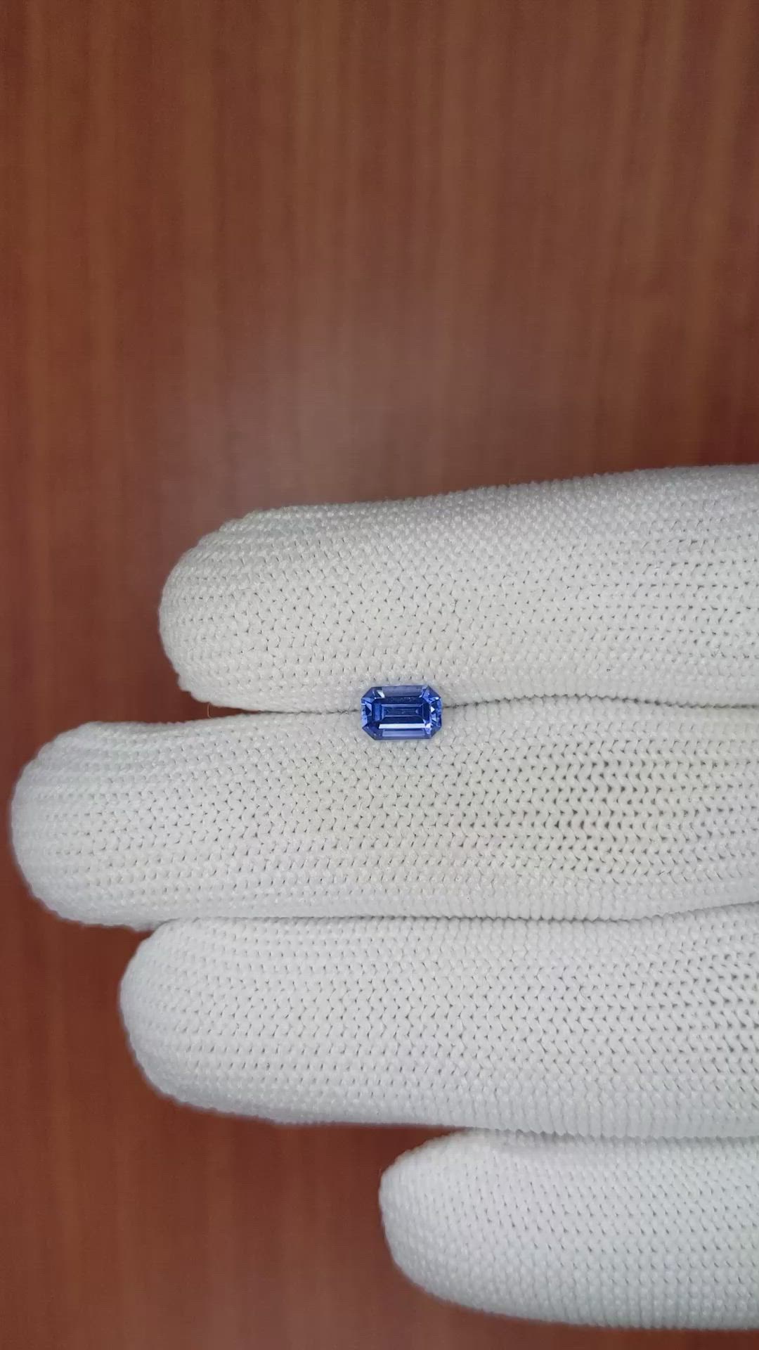 0.67 Ct. Blue Sapphire from Ceylon (Sri Lanka) Size Video